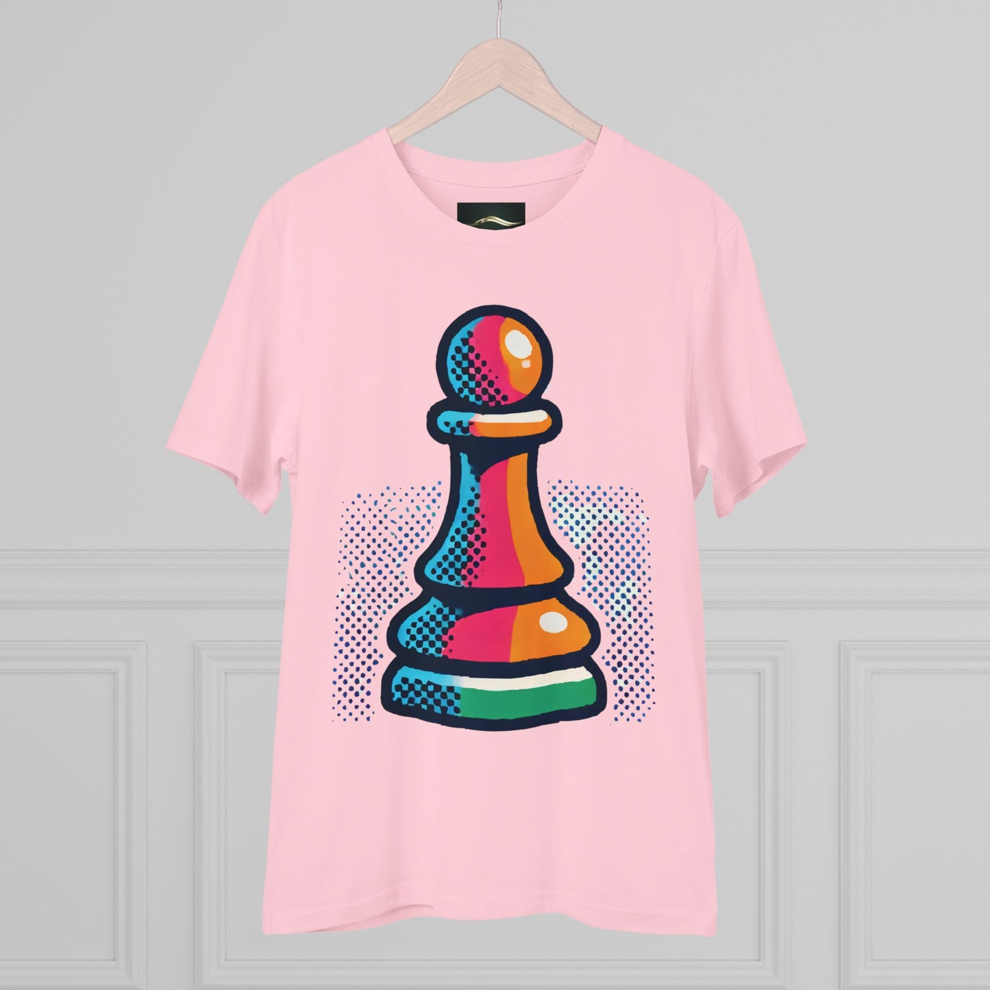 “Camiseta Unisex Peón de Ajedrez – Algodón Orgánico y Estilo Pop Art”   T-Shirt