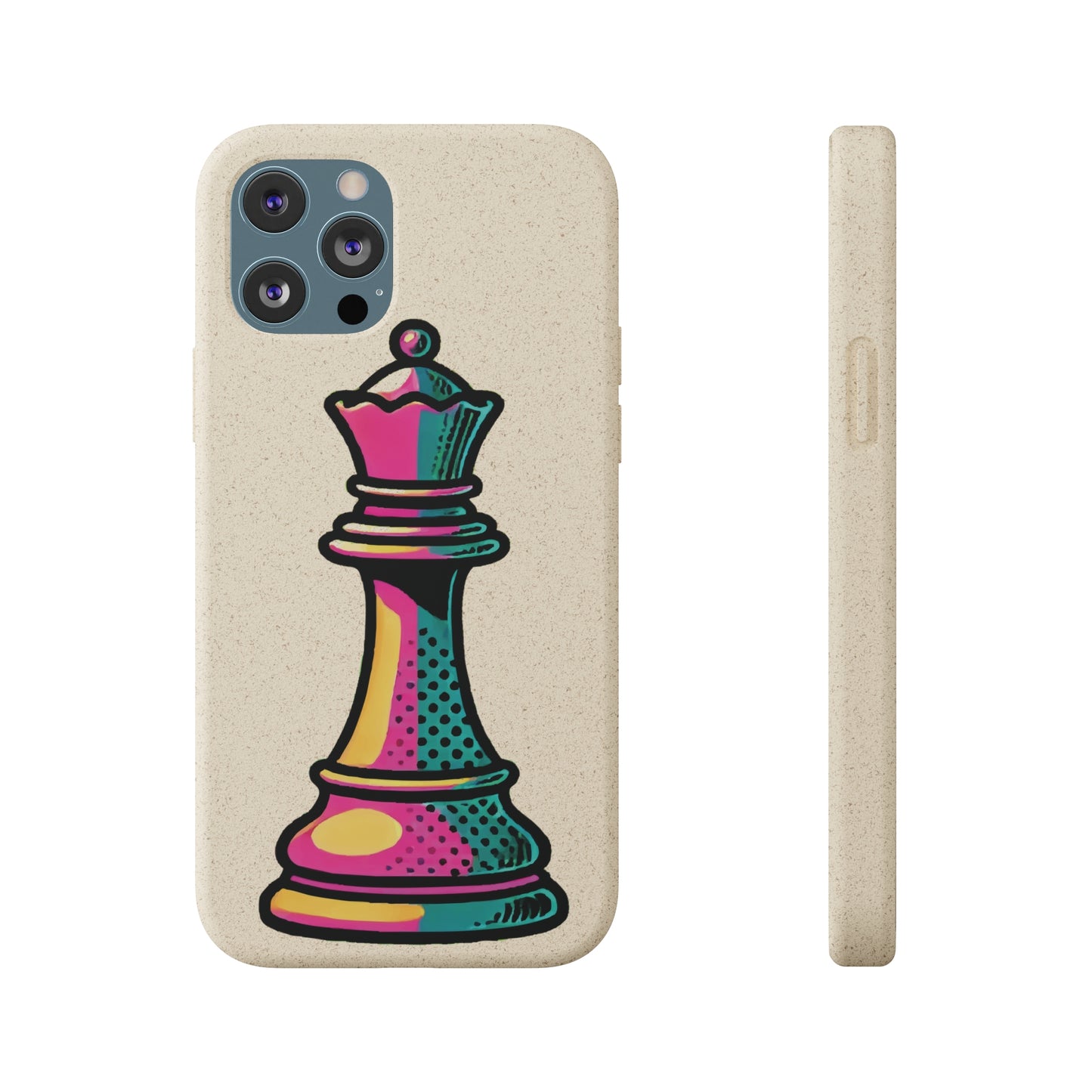 “Funda Biodegradable Reina de Ajedrez – Diseño Pop Art y Carga Inalámbrica”   Phone Case  33.00 iPhone-12-Pro-Max