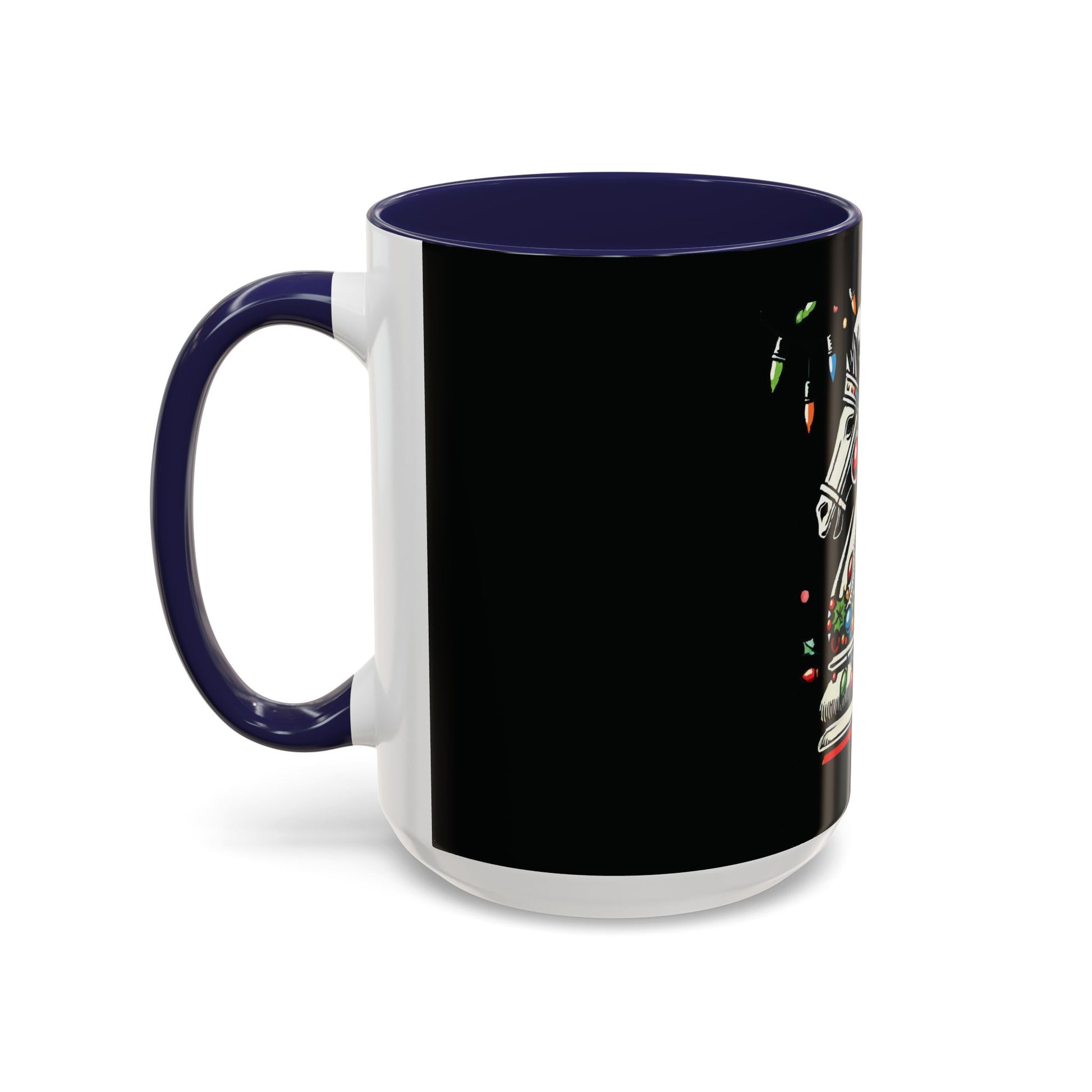 Taza de Cerámica Navidad Pop Art (Caballo de Ajedrez) - 11 y 15 oz   Mug