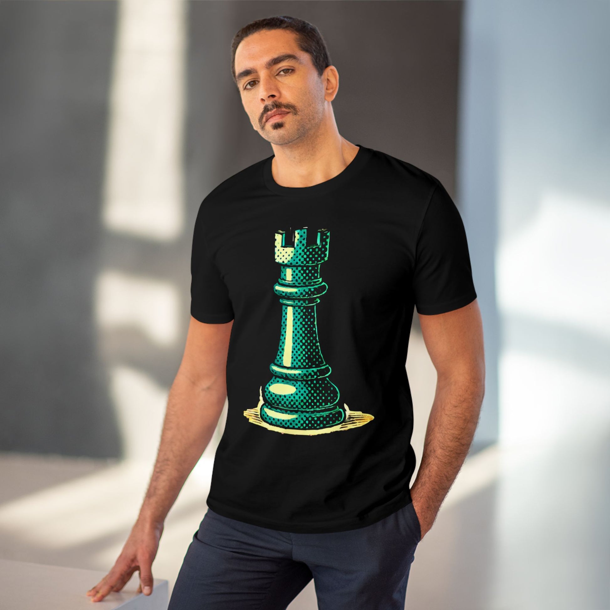 Chess Tower Organic cotton T-shirt   T-Shirt