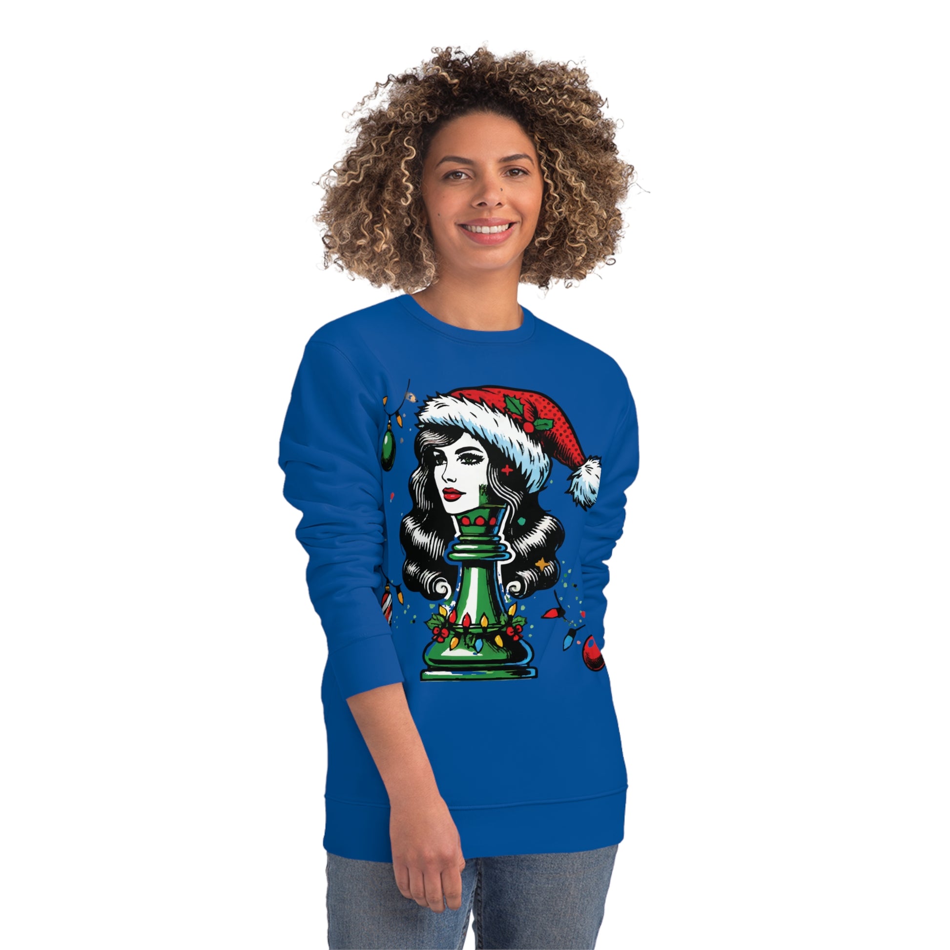 Sudadera Unisex Changer - Diseño Reina en Pop Art Estilo Navideño   Sweatshirt