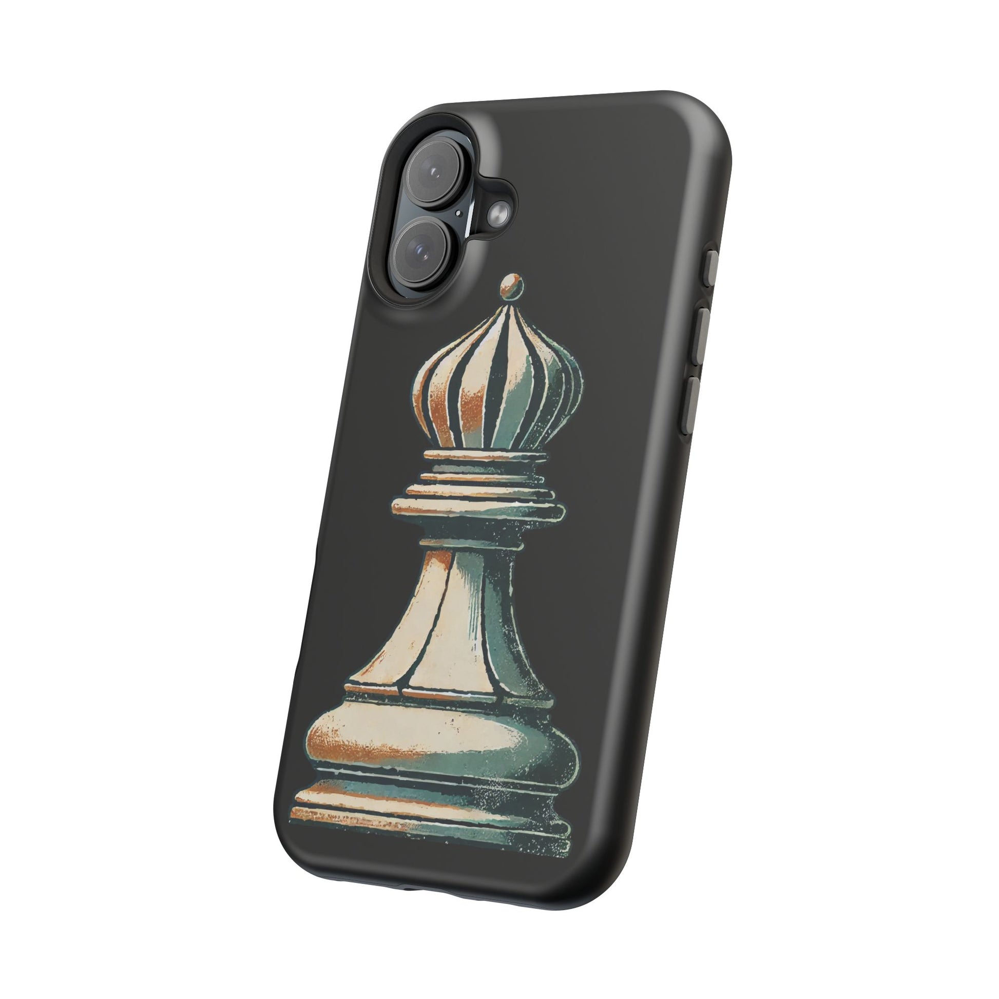 “Funda Magnética Alfil de Ajedrez – Protección Premium y Estilo Vintage   Phone Case