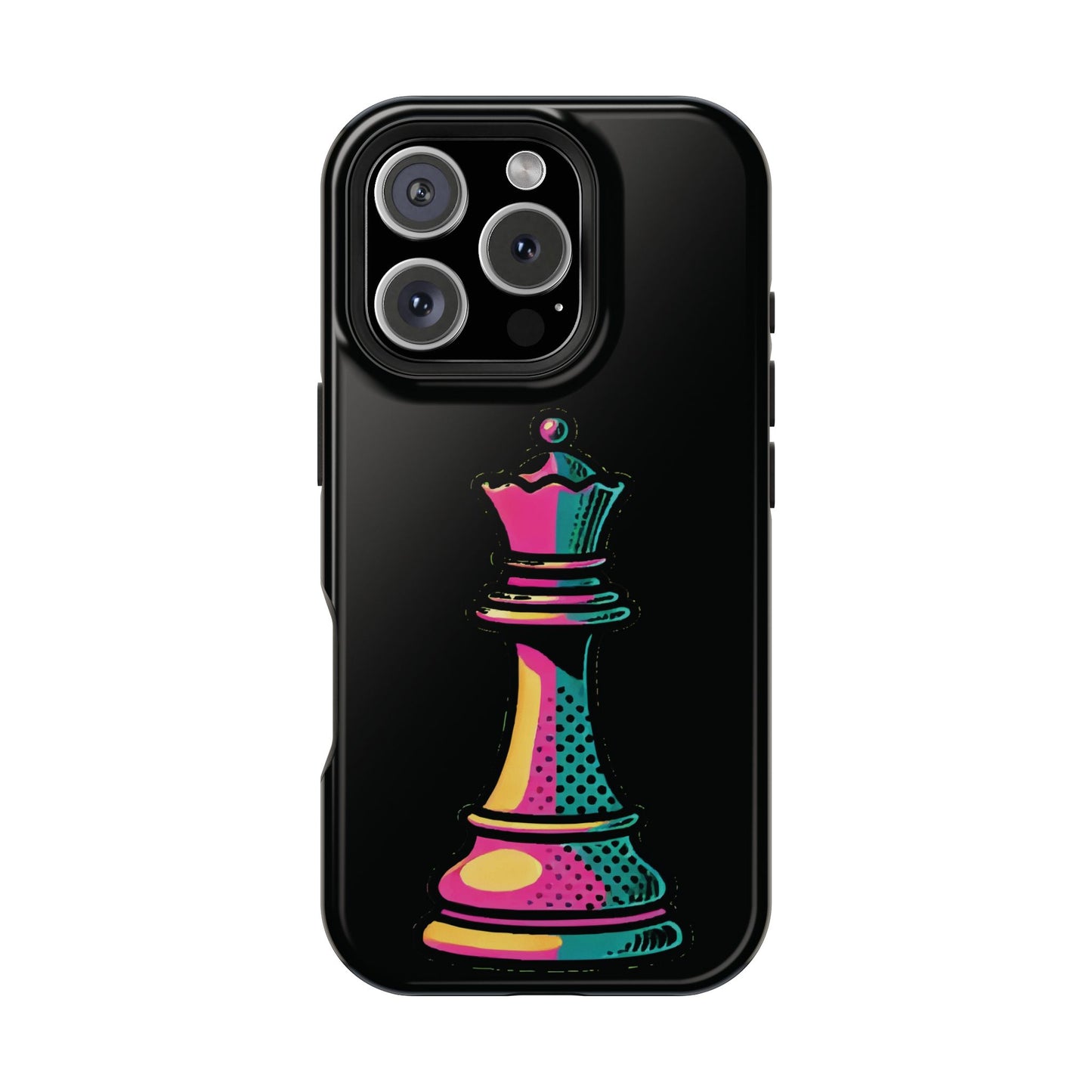 “Funda Magnética Reina de Ajedrez – Protección Doble Capa y Pop Art”   Phone Case  27.00 iPhone-16-Pro-Glossy