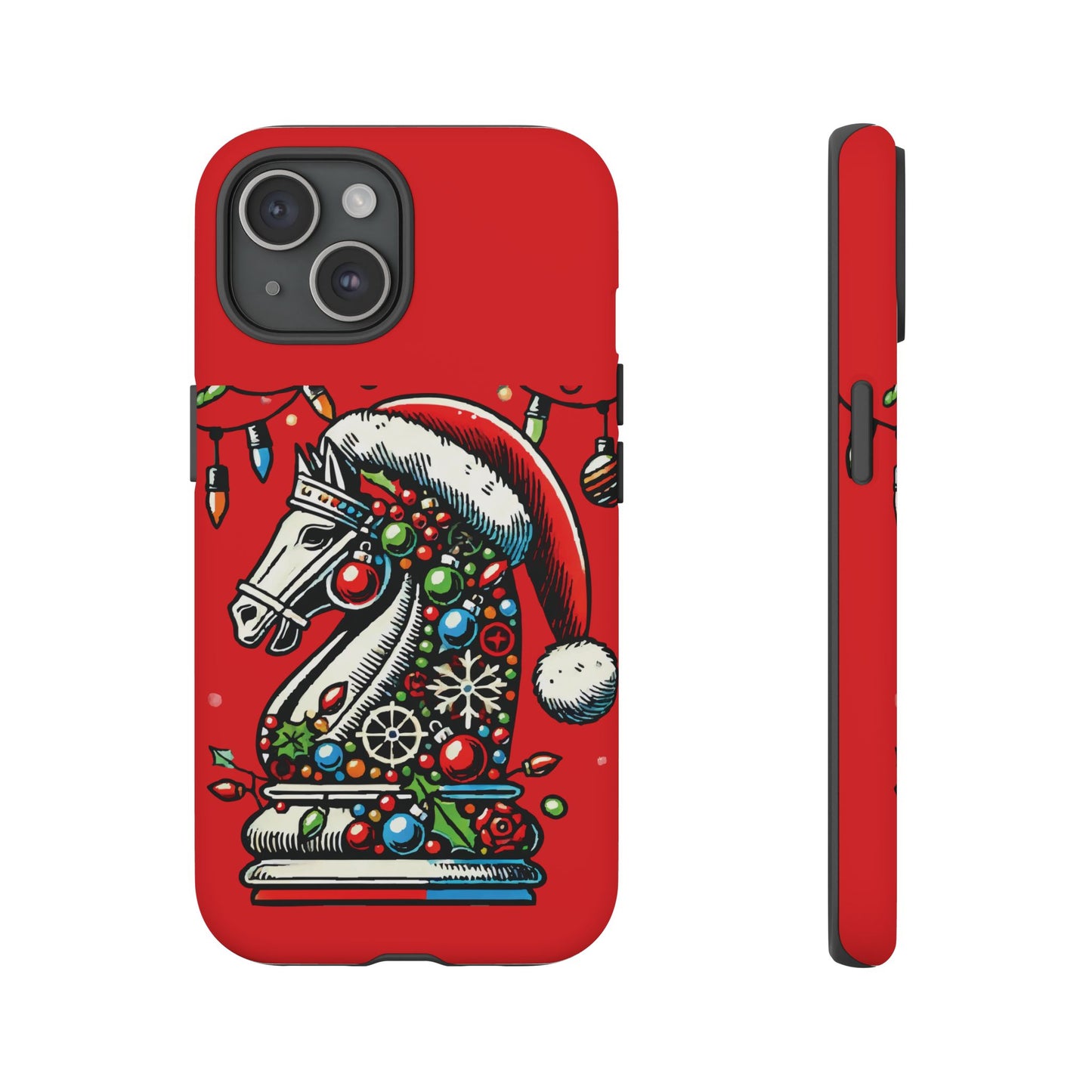 Funda Tough Navidad - Caballo Ajedrez Pop Art para iPhone, Samsung y Pixel   Phone Case  24.00 iPhone-15-Matte