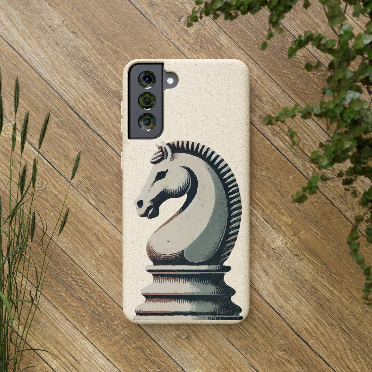 “Biodegradable Phone Case – Vintage Knight Design, Eco-Friendly Choice”   Phone Case