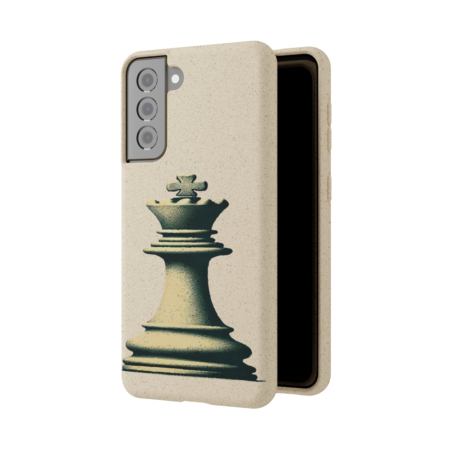 “Funda Biodegradable Rey de Ajedrez – Estilo Vintage y Sostenible”   Phone Case