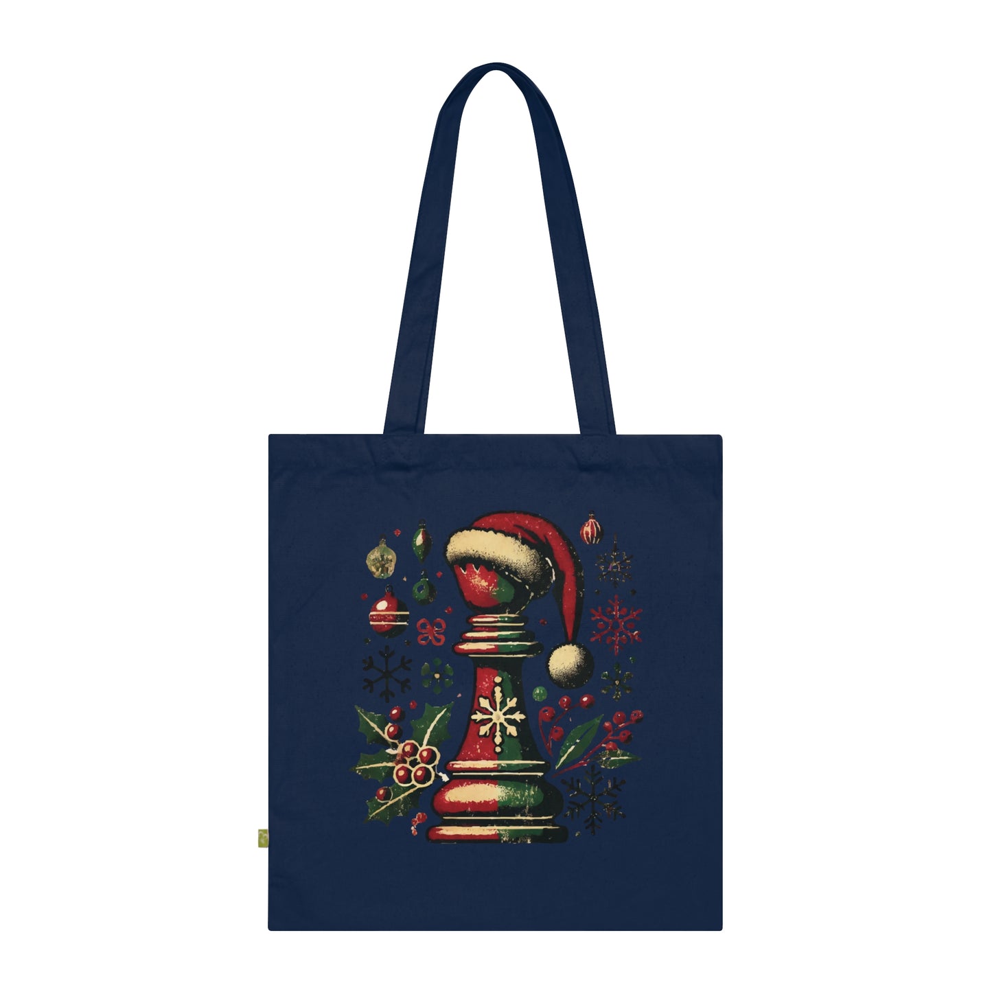 Bolsa Tote Orgánica - Alfil Navideño Vintage, Elegancia y Sostenibilidad   Bags