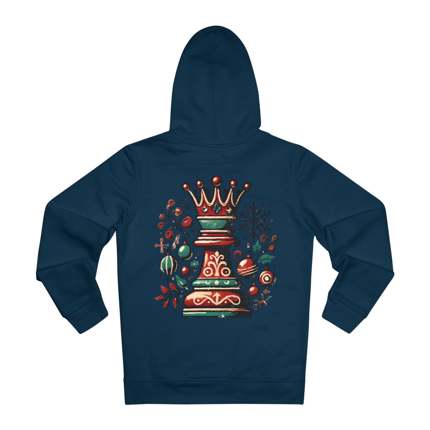 Sudadera Unisex Cruiser con Diseño Reina Vintage Navideña, Comodidad Orgánica   Hoodie  72.00 French-Navy-5XL