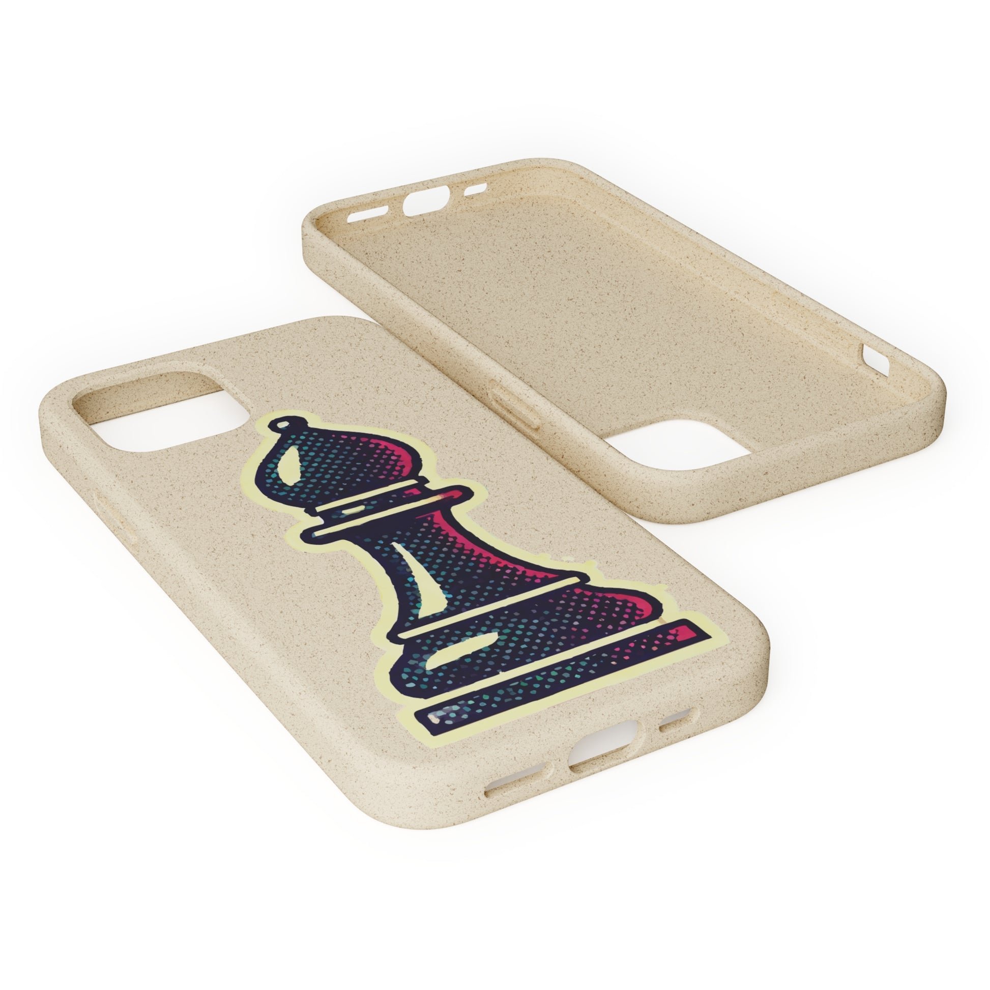 “Funda Biodegradable Alfil de Ajedrez – Protección Sostenible Pop Art”   Phone Case