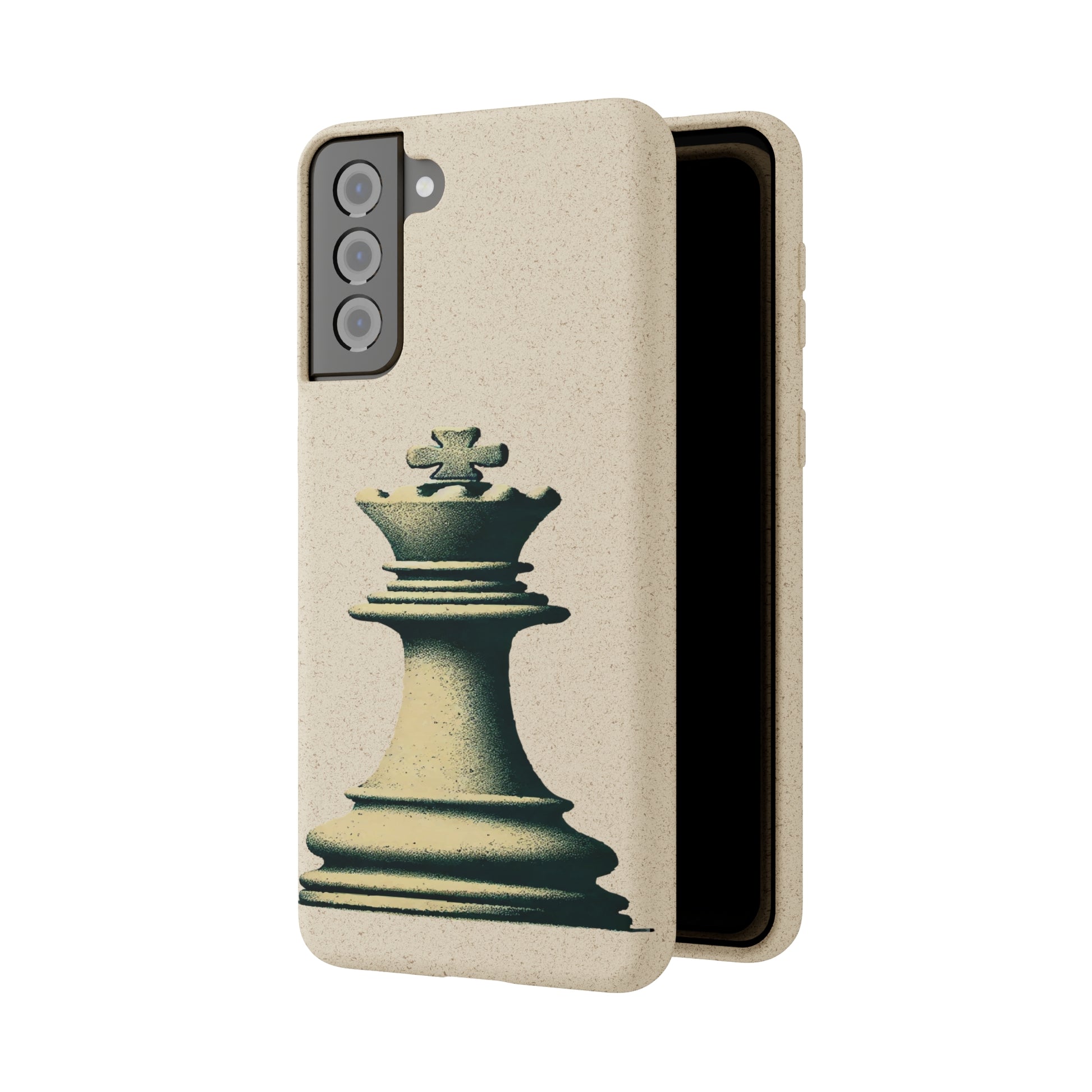 “Funda Biodegradable Rey de Ajedrez – Estilo Vintage y Sostenible”   Phone Case