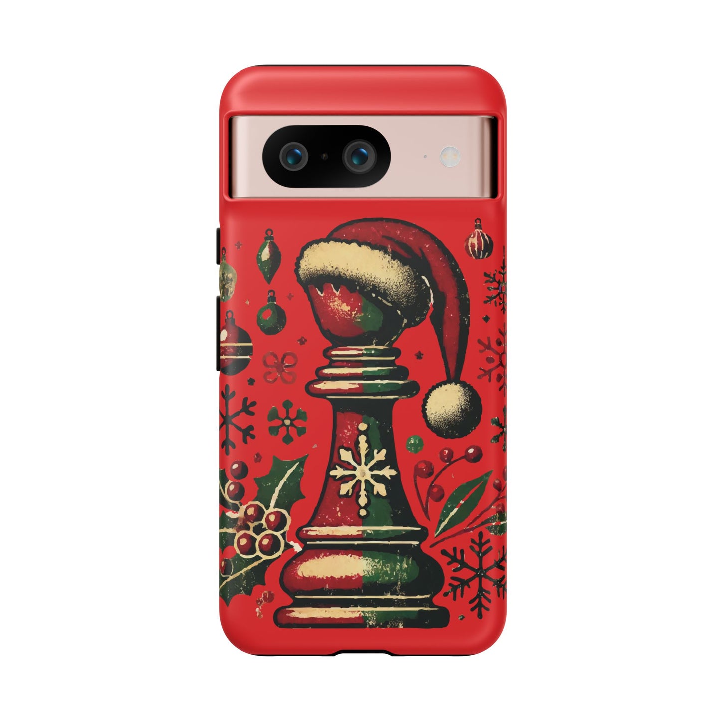 Fundas Tough para Móvil - Alfil Vintage Navideño, Doble Protección   Phone Case  24.00 Google-Pixel-8-Matte