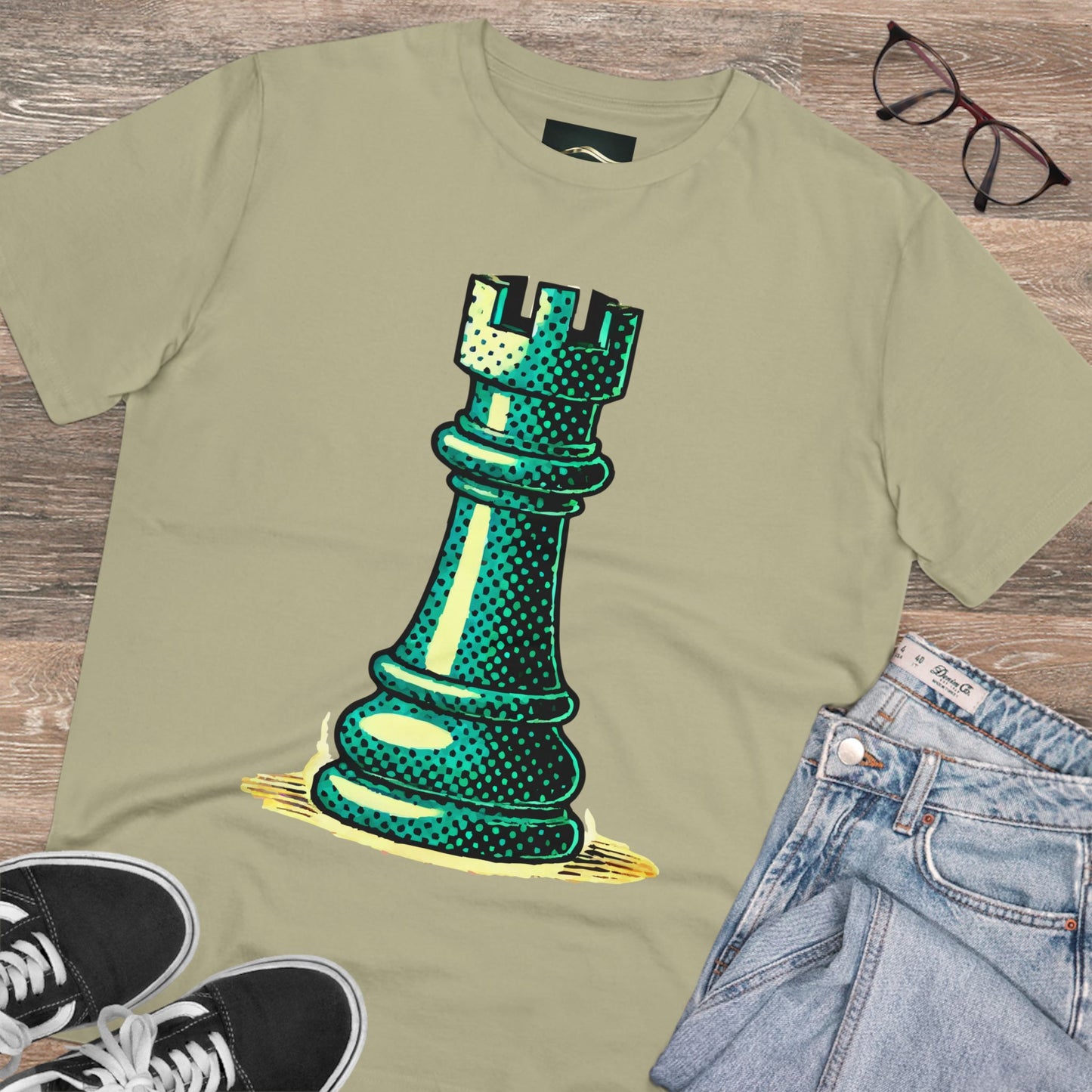 Chess Tower Organic cotton T-shirt   T-Shirt