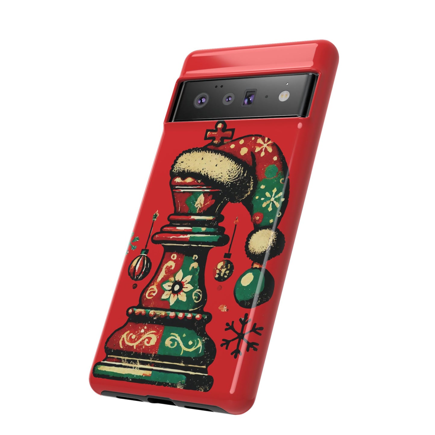 Funda Tough Case Rey Vintage – Protección y estilo navideño retro   Phone Case