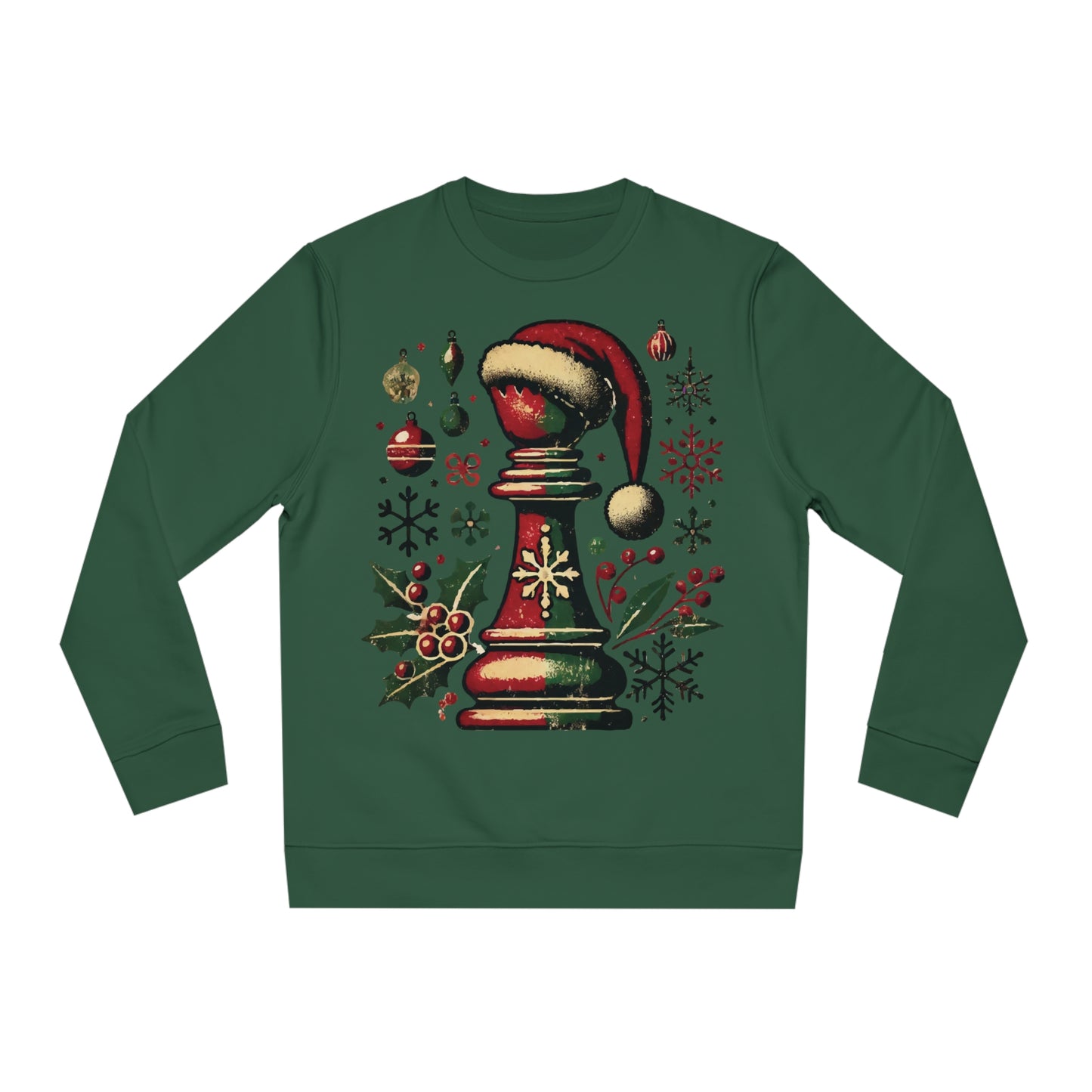 Sudadera Unisex Changer - Alfil Vintage Navideño, Elegancia y Comodidad   Sweatshirt