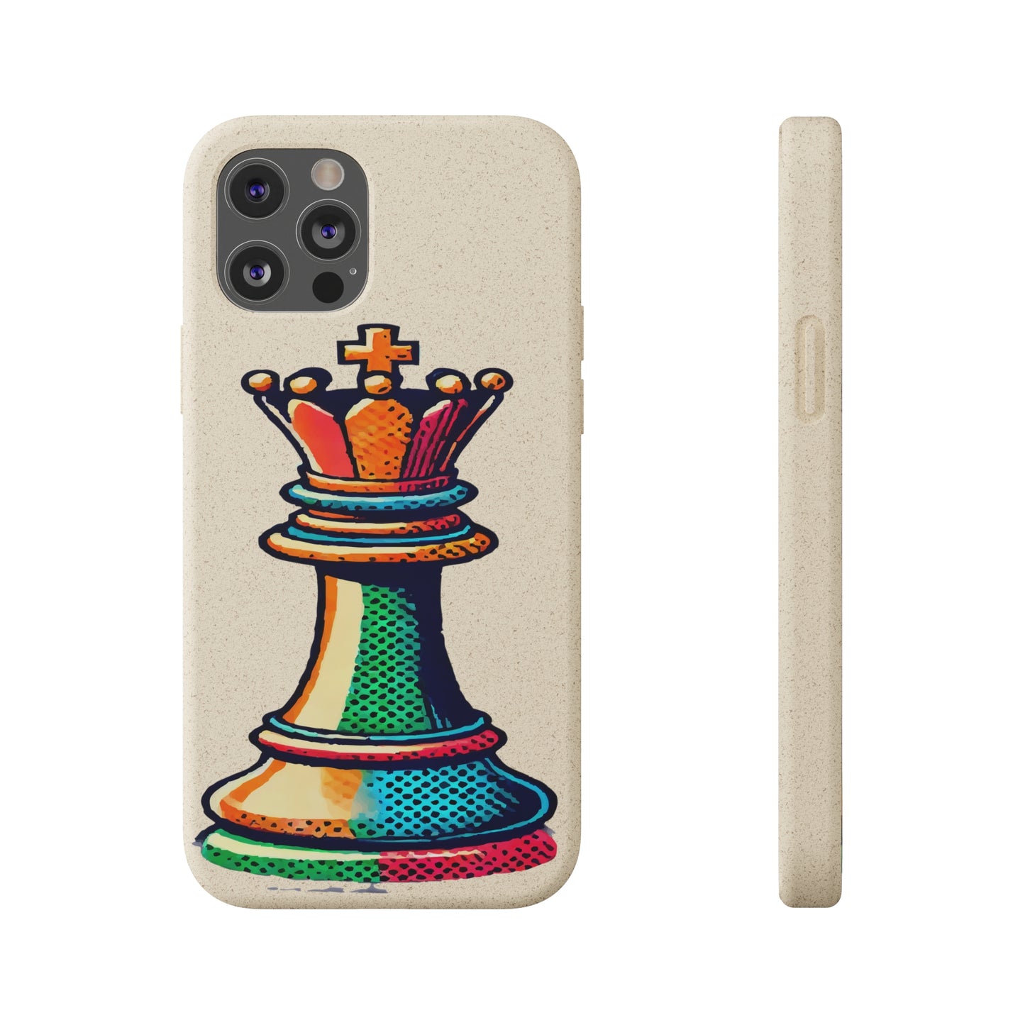 “Funda Biodegradable Rey de Ajedrez – Protección Sostenible Pop Art”   Phone Case  33.00 iPhone-12-Pro-with-gift-packaging