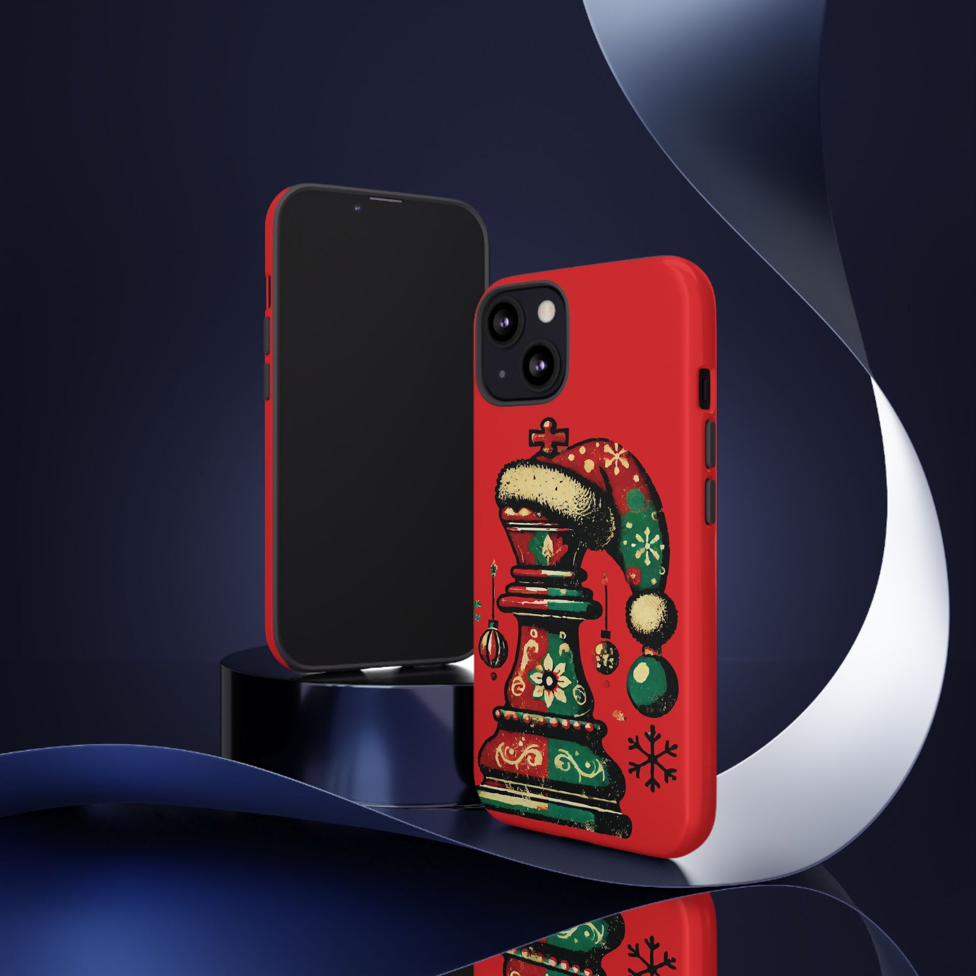 Funda Tough Case Rey Vintage – Protección y estilo navideño retro   Phone Case