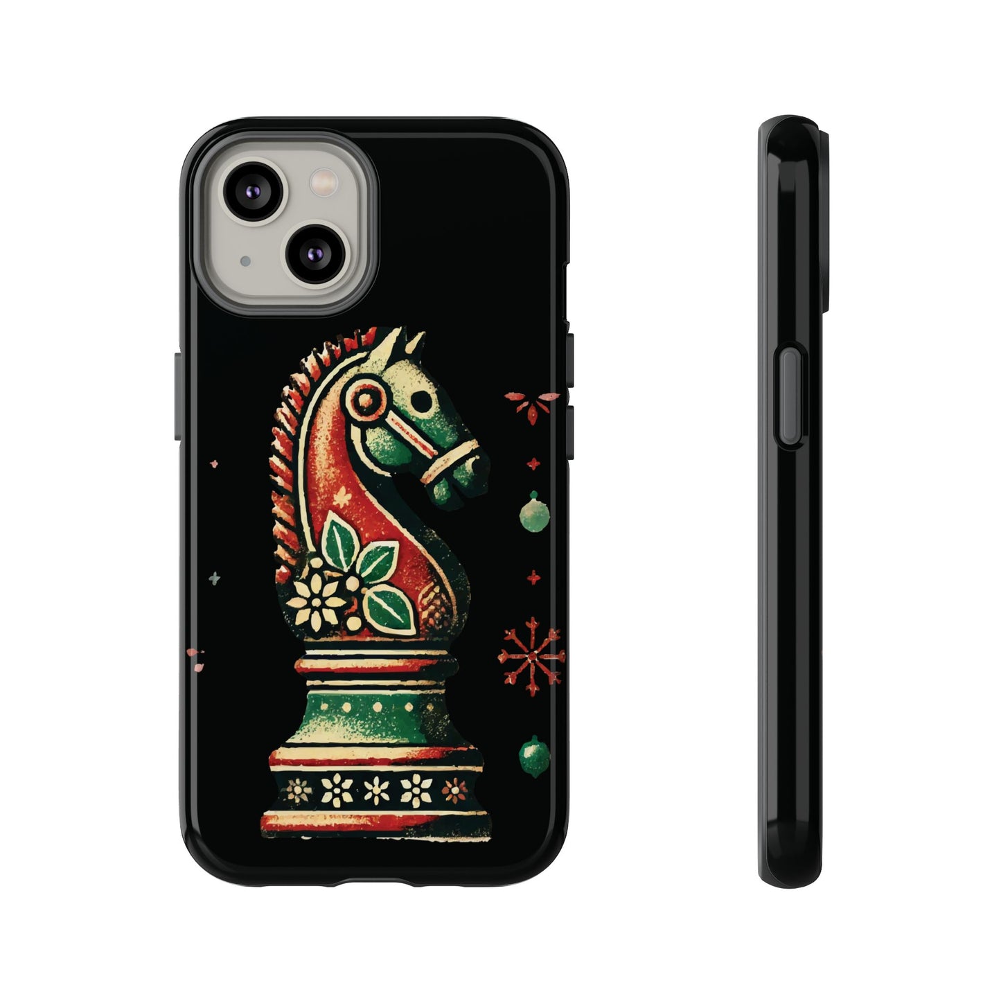 Funda Tough Case Vintage Caballo de Ajedrez – Estilo Navideño   Phone Case  24.00 iPhone-14-Glossy