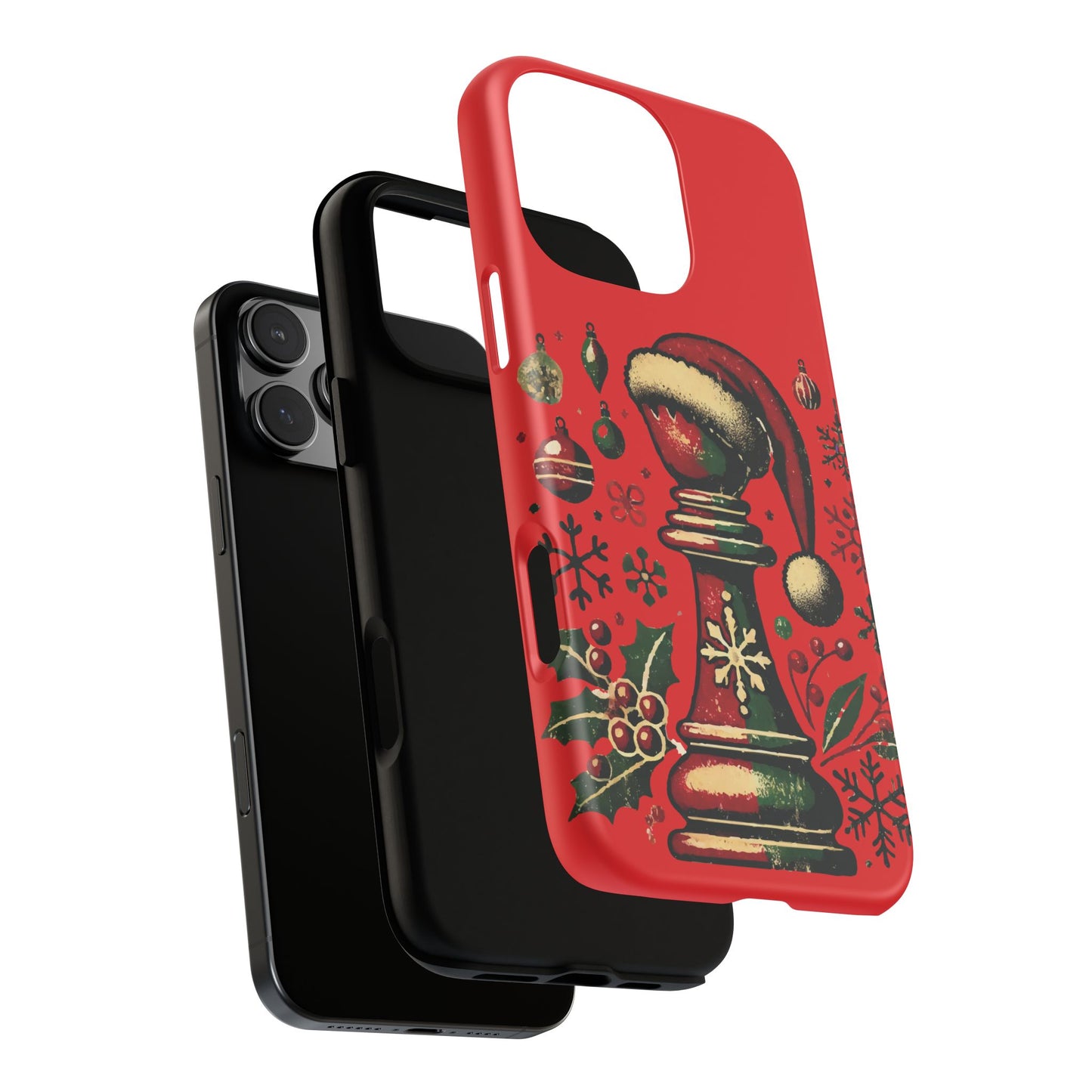 Fundas Tough para Móvil - Alfil Vintage Navideño, Doble Protección   Phone Case