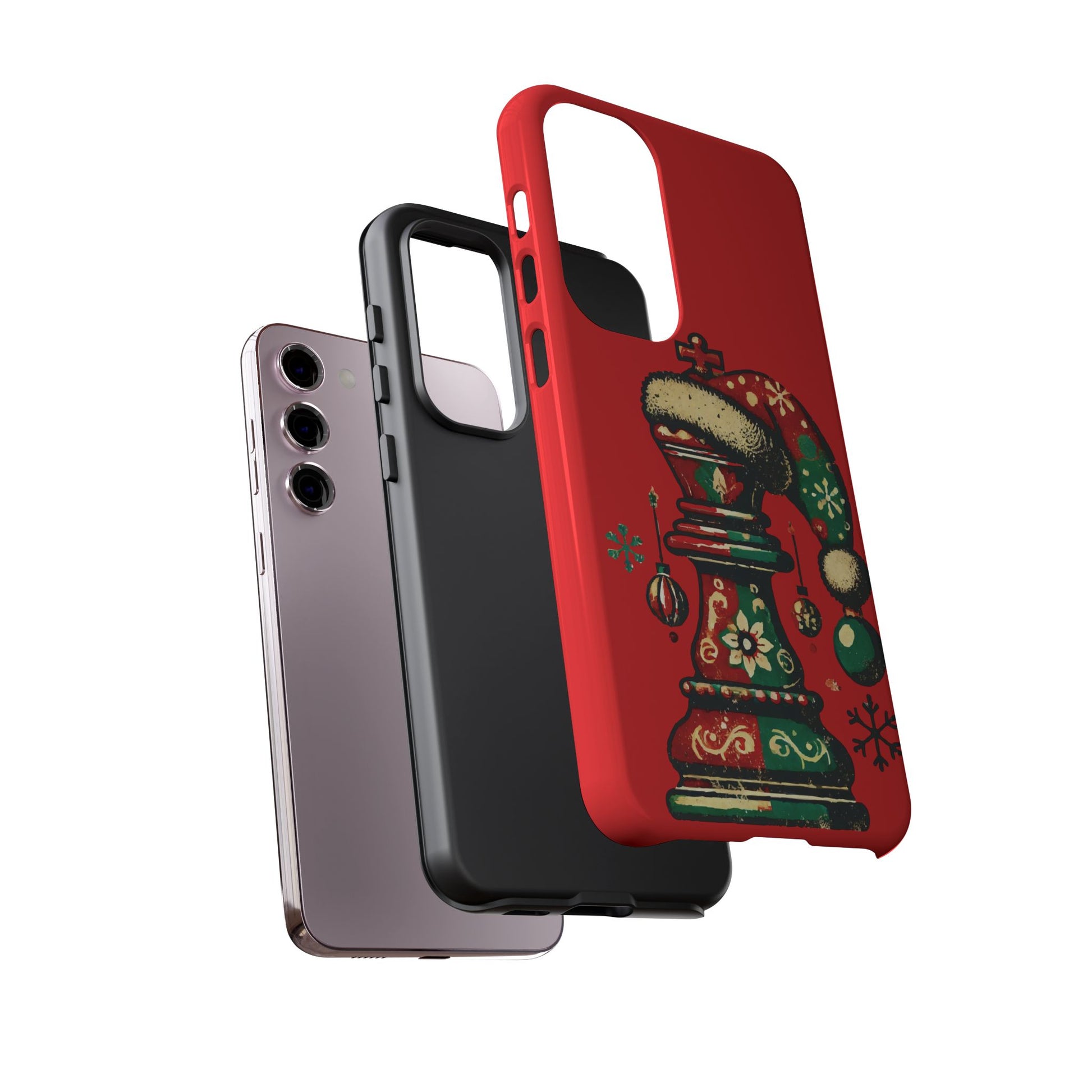 Funda Tough Case Rey Vintage – Protección y estilo navideño retro   Phone Case