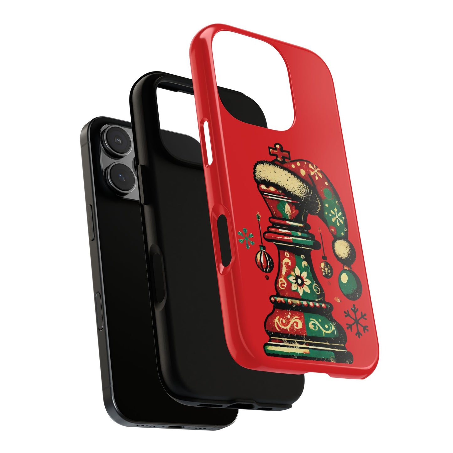 Funda Tough Case Rey Vintage – Protección y estilo navideño retro   Phone Case