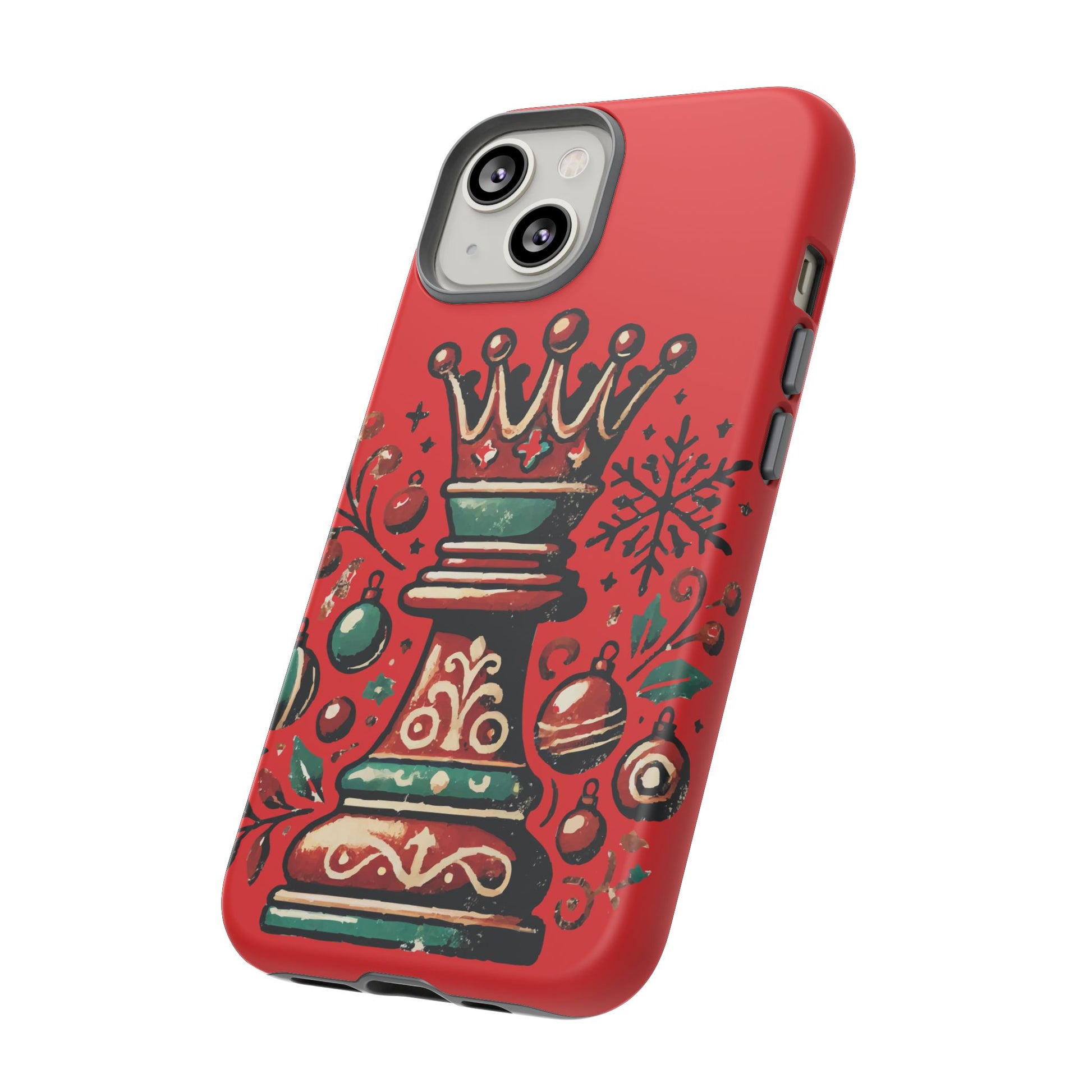 Funda Tough Case Reina Ajedrez Vintage Navideño – Protección y Estilo   Phone Case