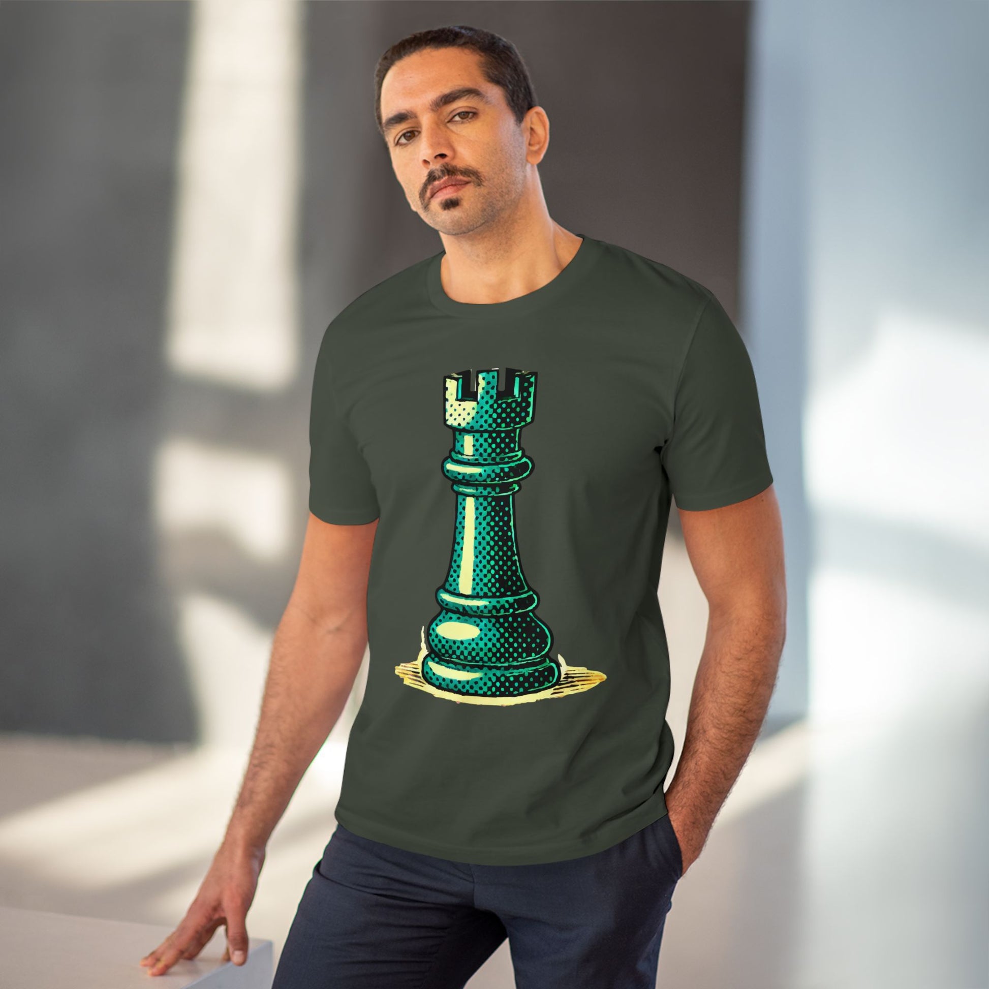 Chess Tower Organic cotton T-shirt   T-Shirt