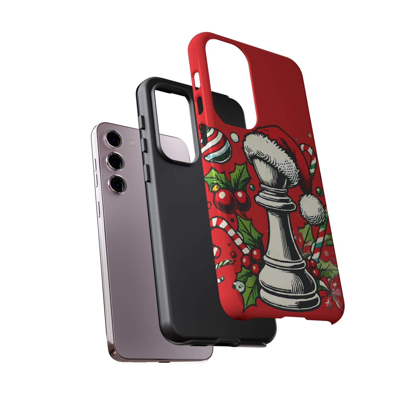 Funda Protectora Navideña con Alfil Pop Art - iPhone, Samsung, Google Pixel   Phone Case