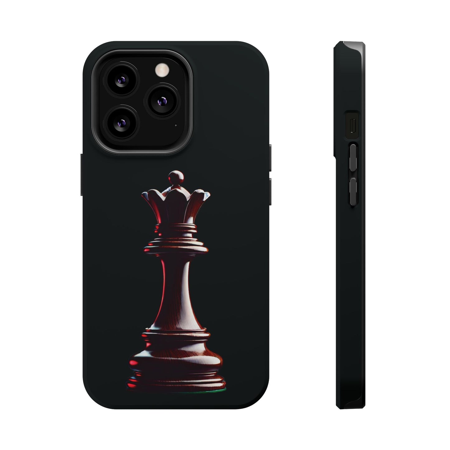 Funda Magnética para iPhone con Diseño Hiperrealista de Reina de Ajedrez