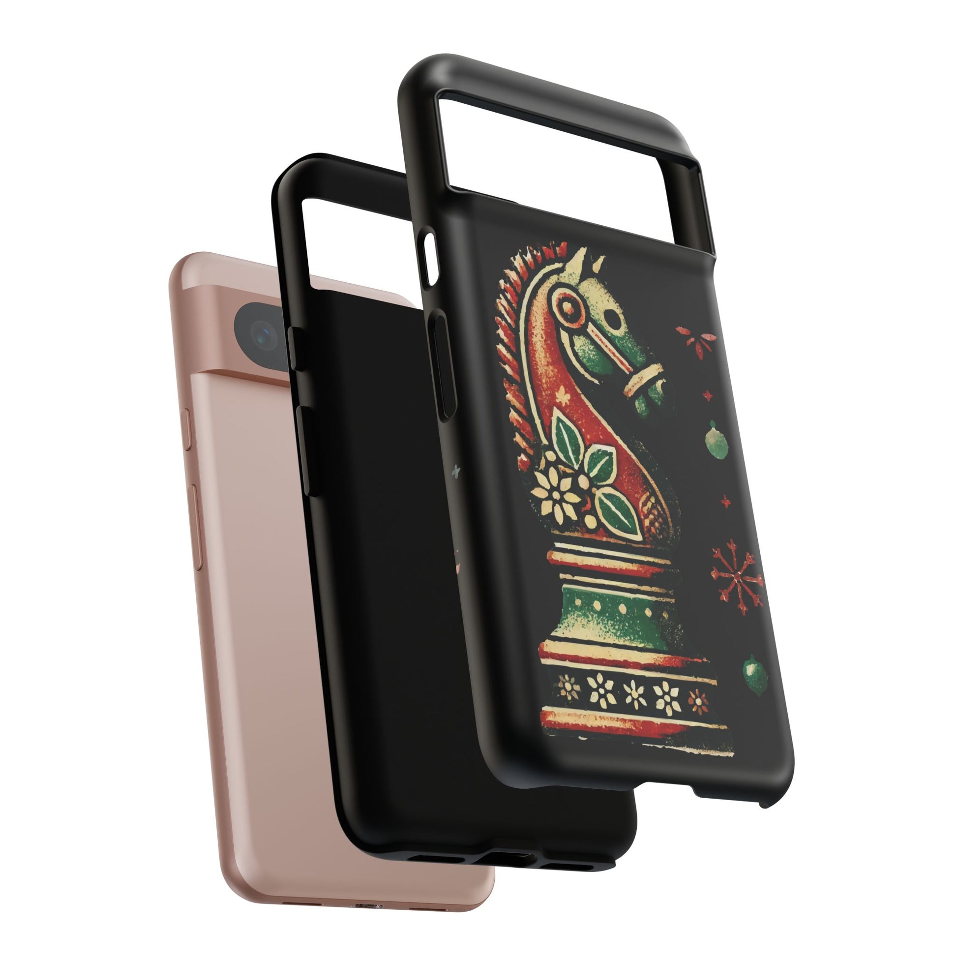 Funda Tough Case Vintage Caballo de Ajedrez – Estilo Navideño   Phone Case