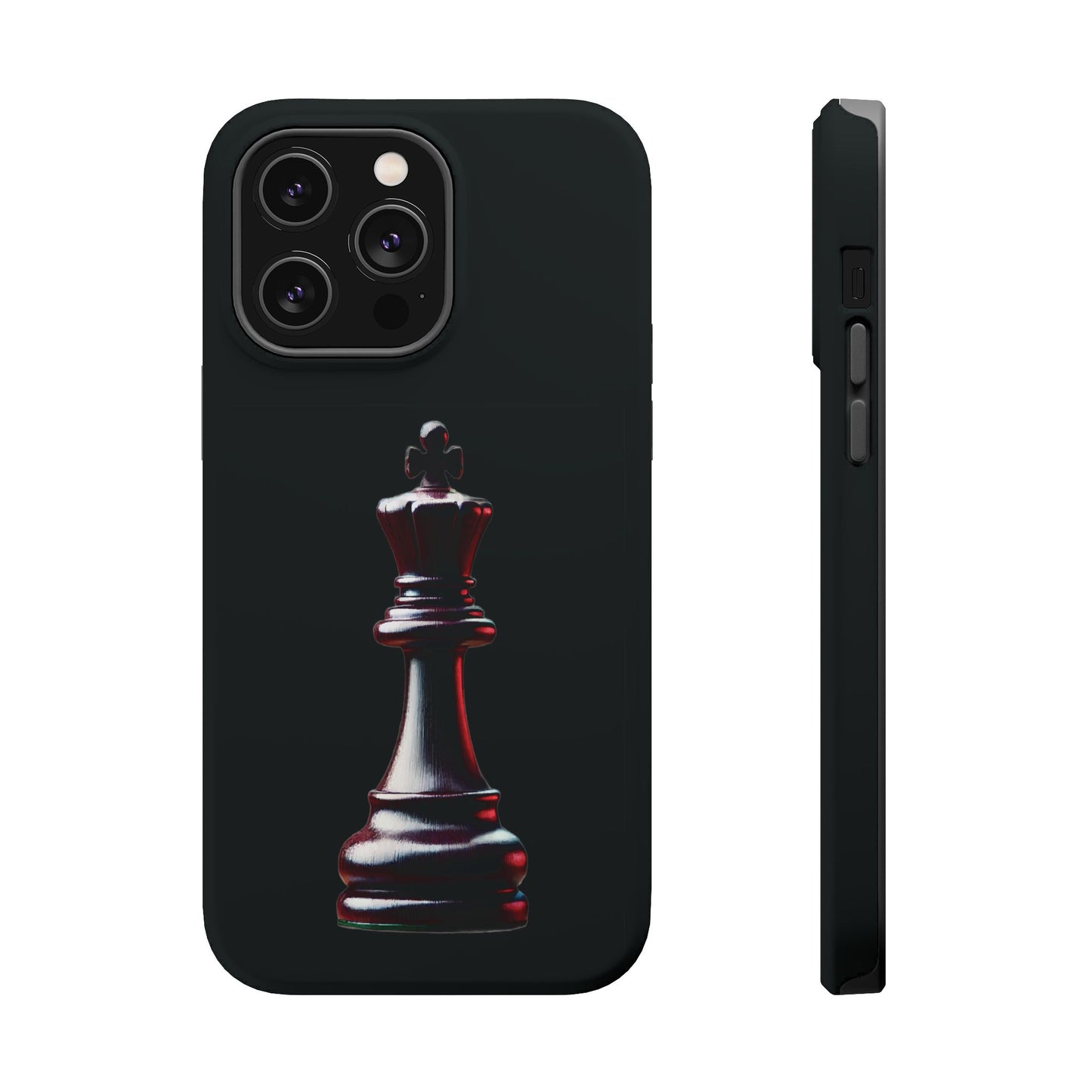 Funda Magnética Premium para iPhone - Diseño Completo de Rey de Ajedrez