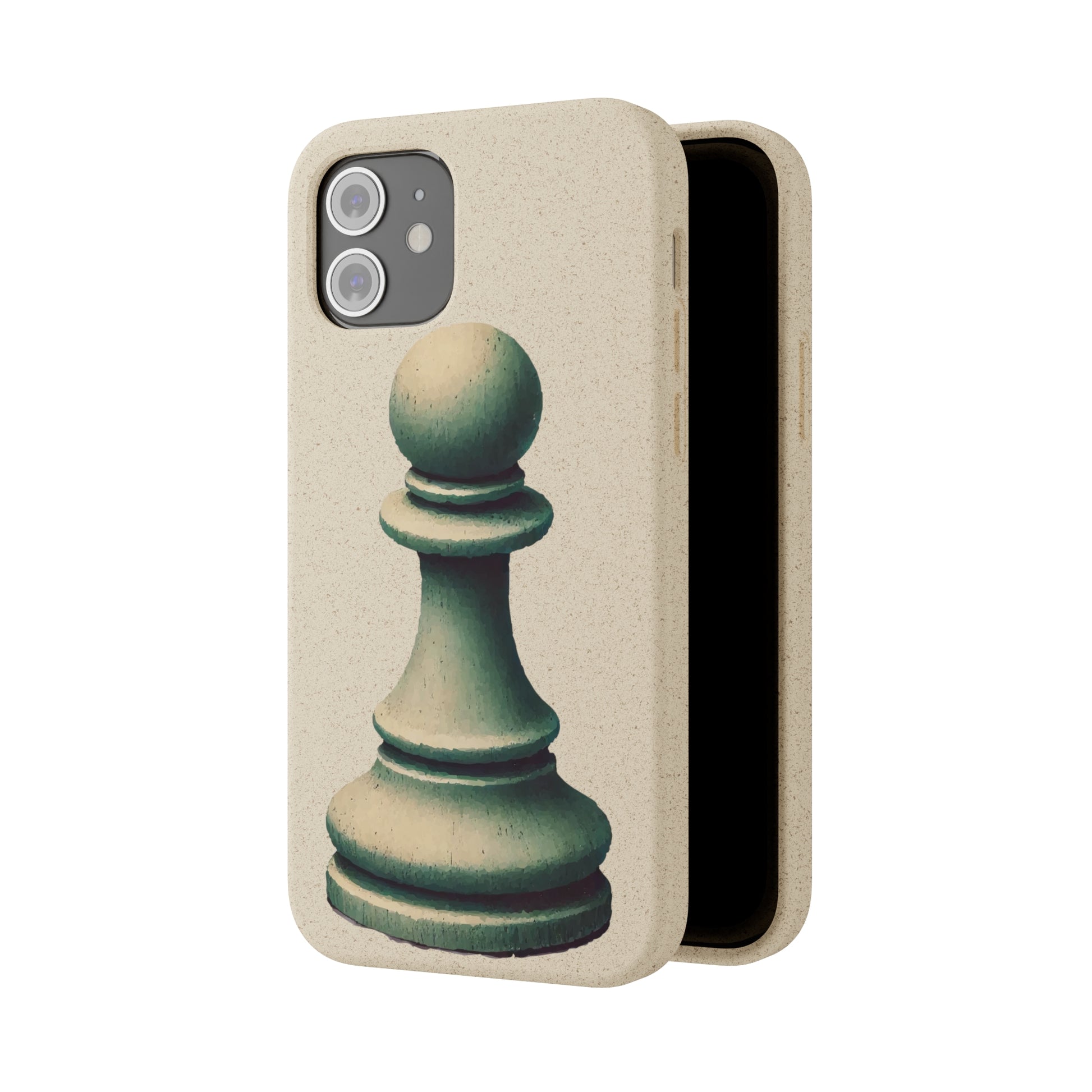 “Biodegradable Phone Case – Vintage Pawn Design, Eco-Friendly Choice”   Phone Case