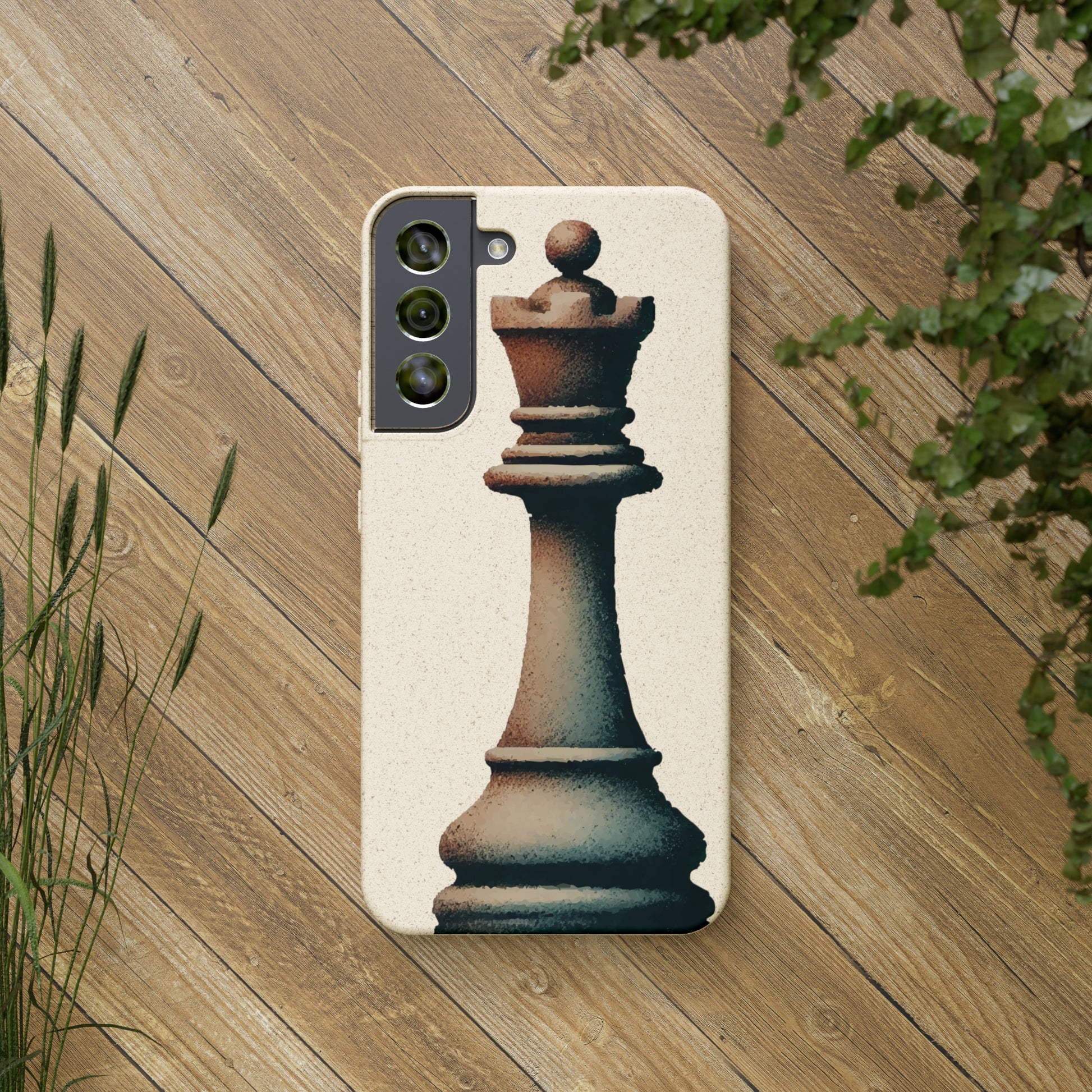 “Biodegradable Phone Case – Vintage Rook Design, Eco-Friendly Choice”   Phone Case