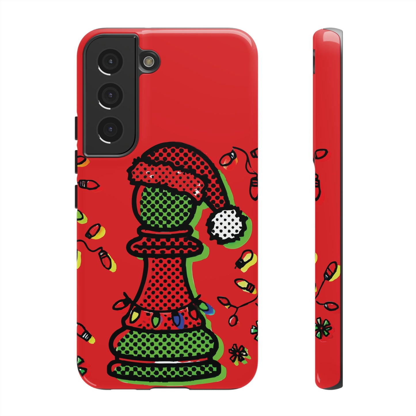 Funda Tough Peón de Ajedrez Navideño Pop Art – iPhone, Samsung y Pixel   Phone Case  24.00 Samsung-Galaxy-S22-Glossy