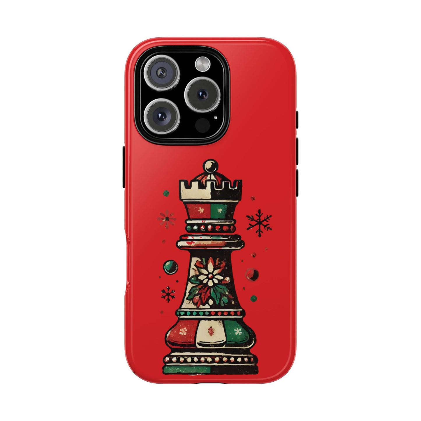 Funda Protectora para Móvil con Diseño de Torre de Ajedrez Vintage Navideño   Phone Case  24.00 iPhone-16-Pro-Glossy