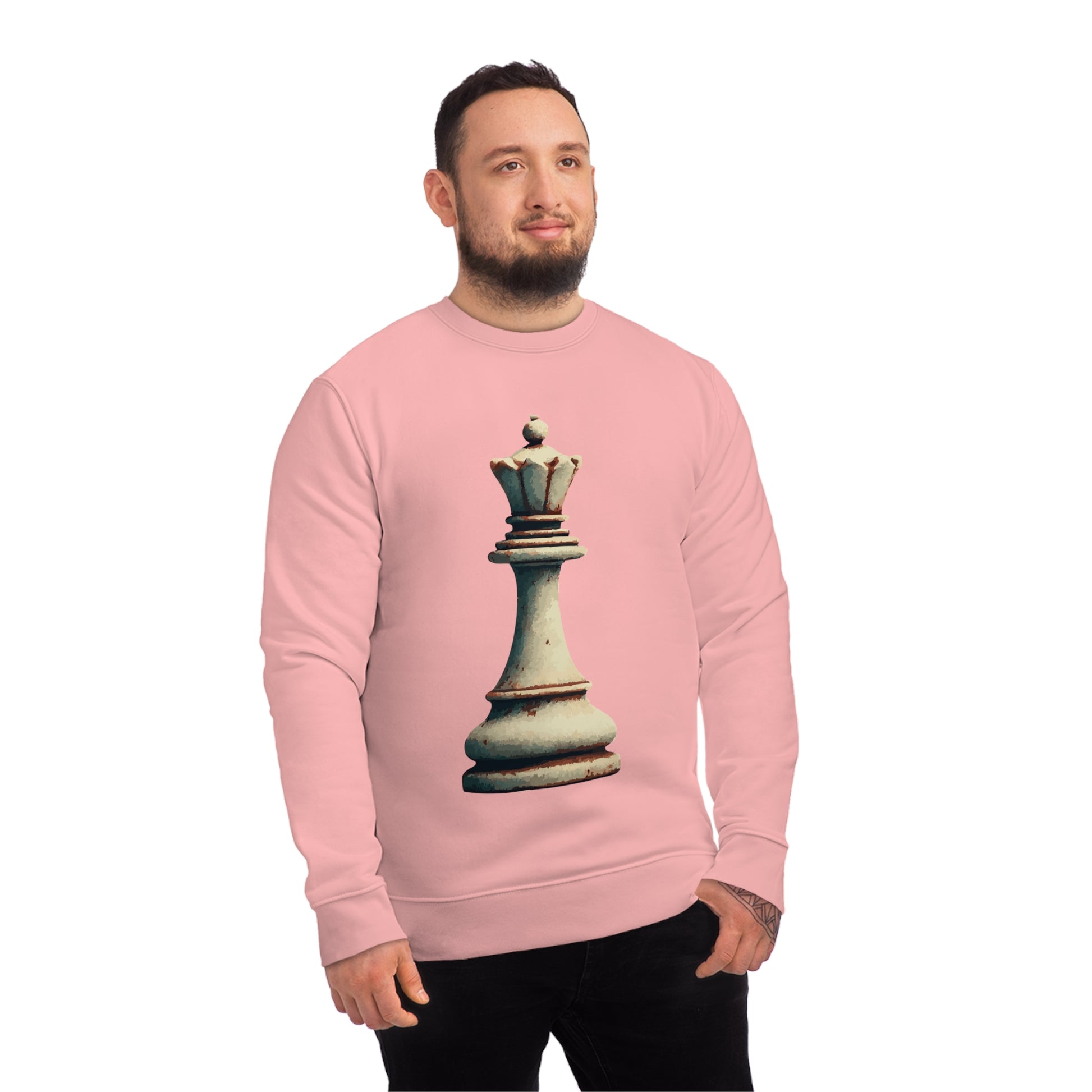 “Sudadera Unisex Reina de Ajedrez – Estilo Clásico en Algodón Orgánico”   Sweatshirt