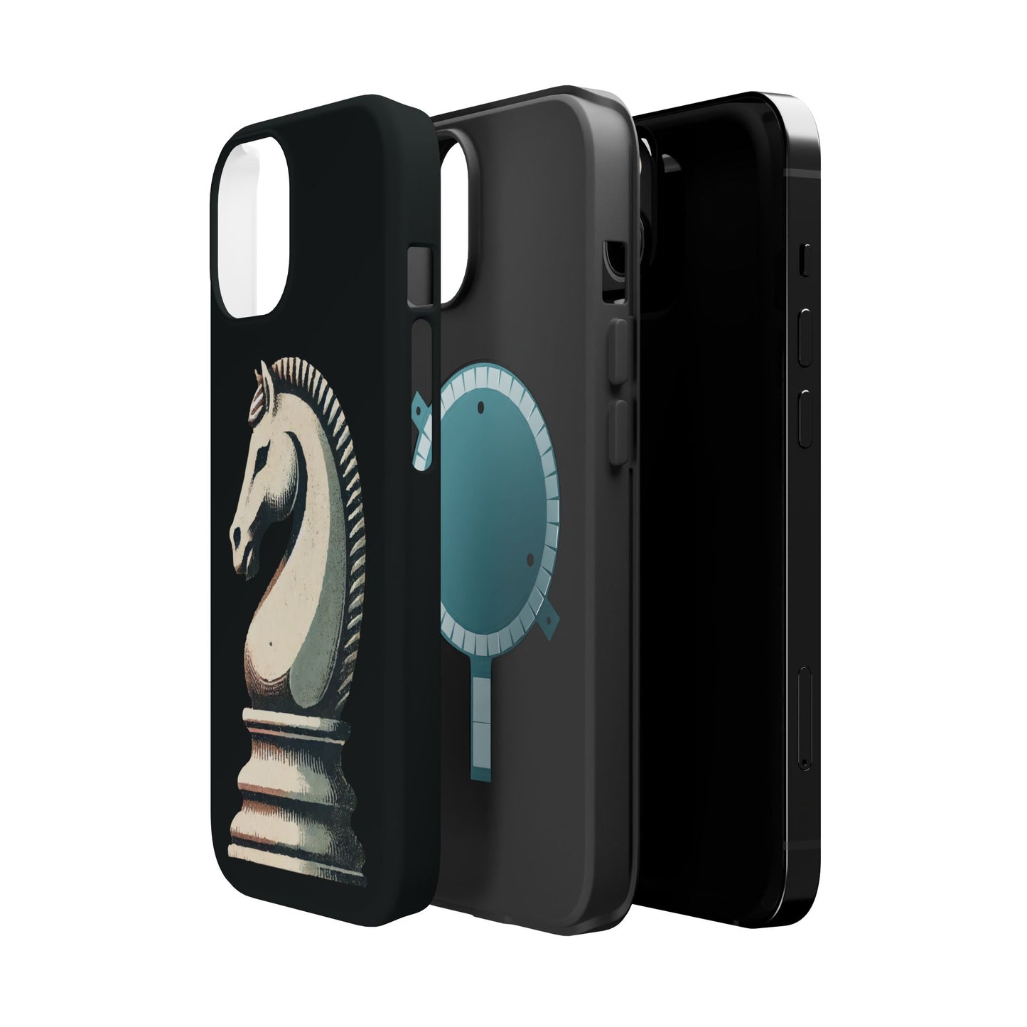 “Magnetic Tough Phone Case – Vintage Knight Design, Durable Protection”   Phone Case