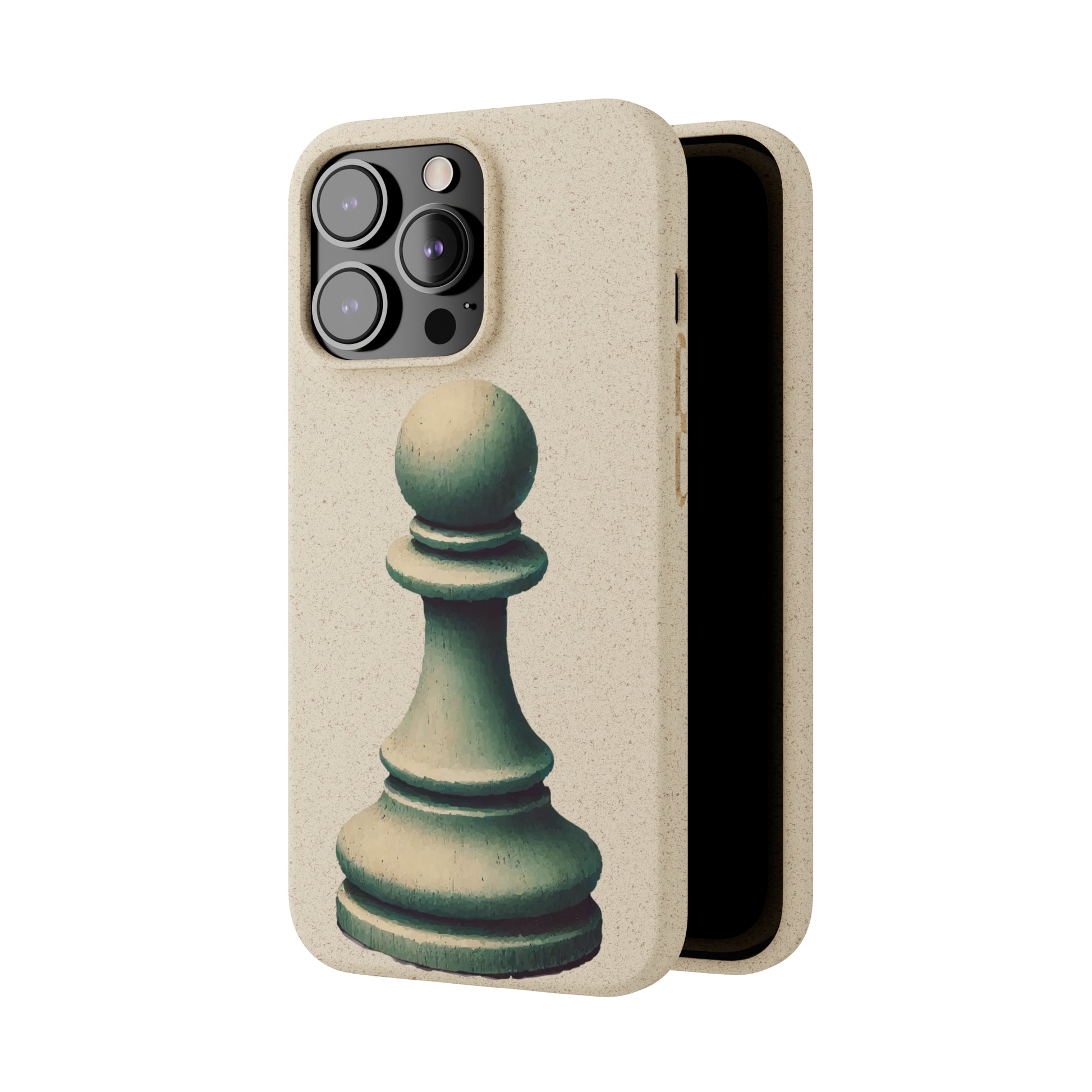 “Biodegradable Phone Case – Vintage Pawn Design, Eco-Friendly Choice”   Phone Case