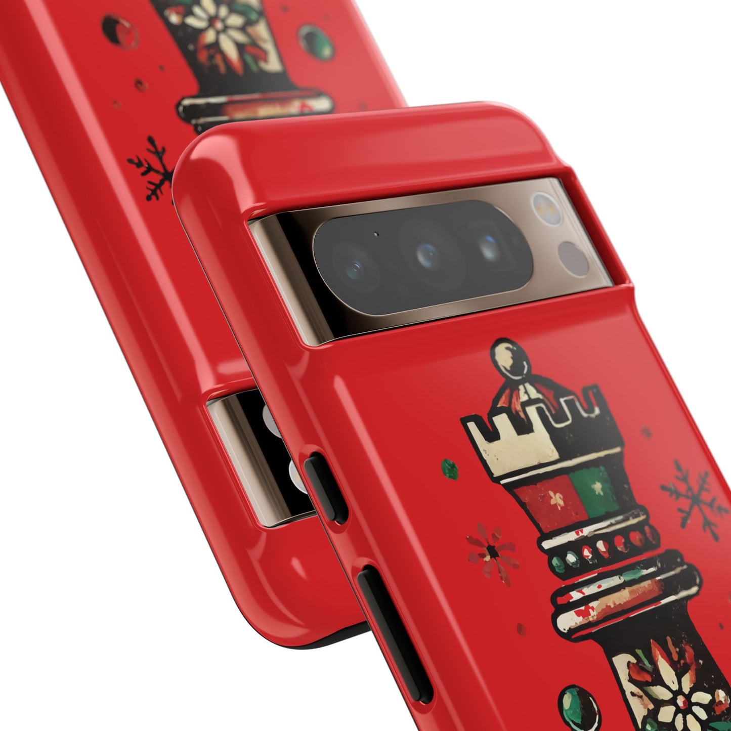 Funda Protectora para Móvil con Diseño de Torre de Ajedrez Vintage Navideño   Phone Case