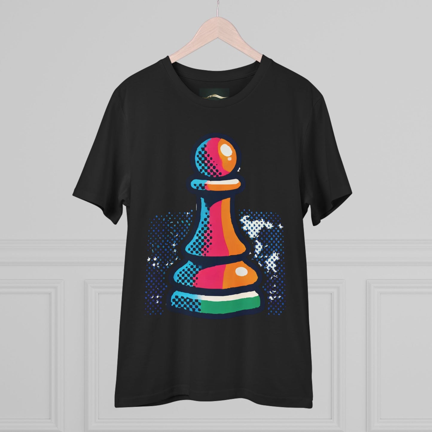 “Camiseta Unisex Peón de Ajedrez – Algodón Orgánico y Estilo Pop Art”   T-Shirt