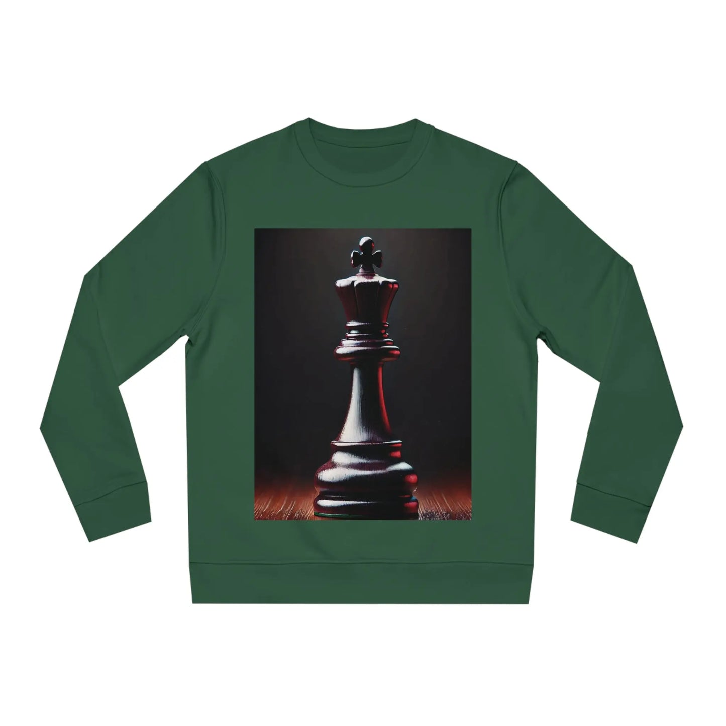 Chess King Hyperrealist Unisex Sweatshirt - Power and Strategy Design Printify  Sweatshirt