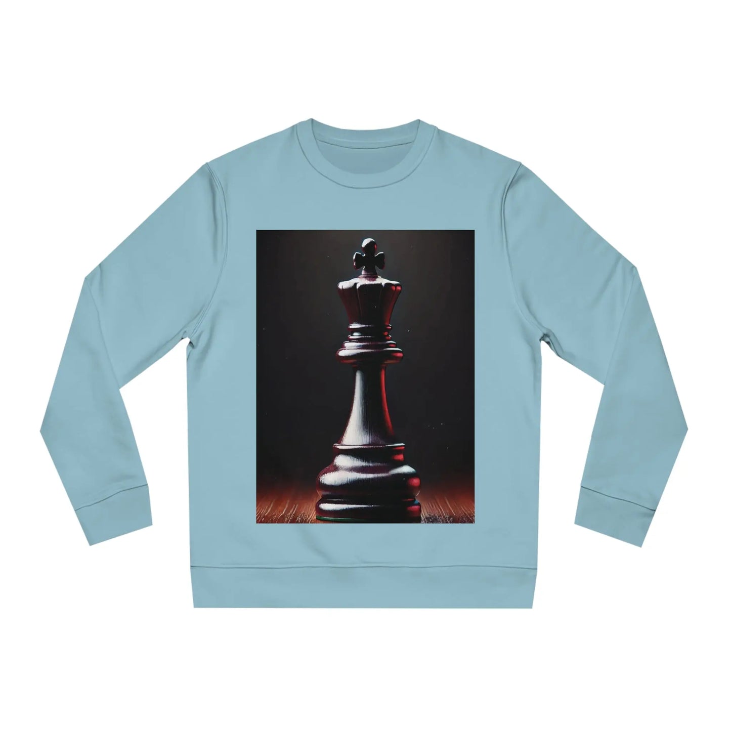 Chess King Hyperrealist Unisex Sweatshirt - Power and Strategy Design Printify  Sweatshirt