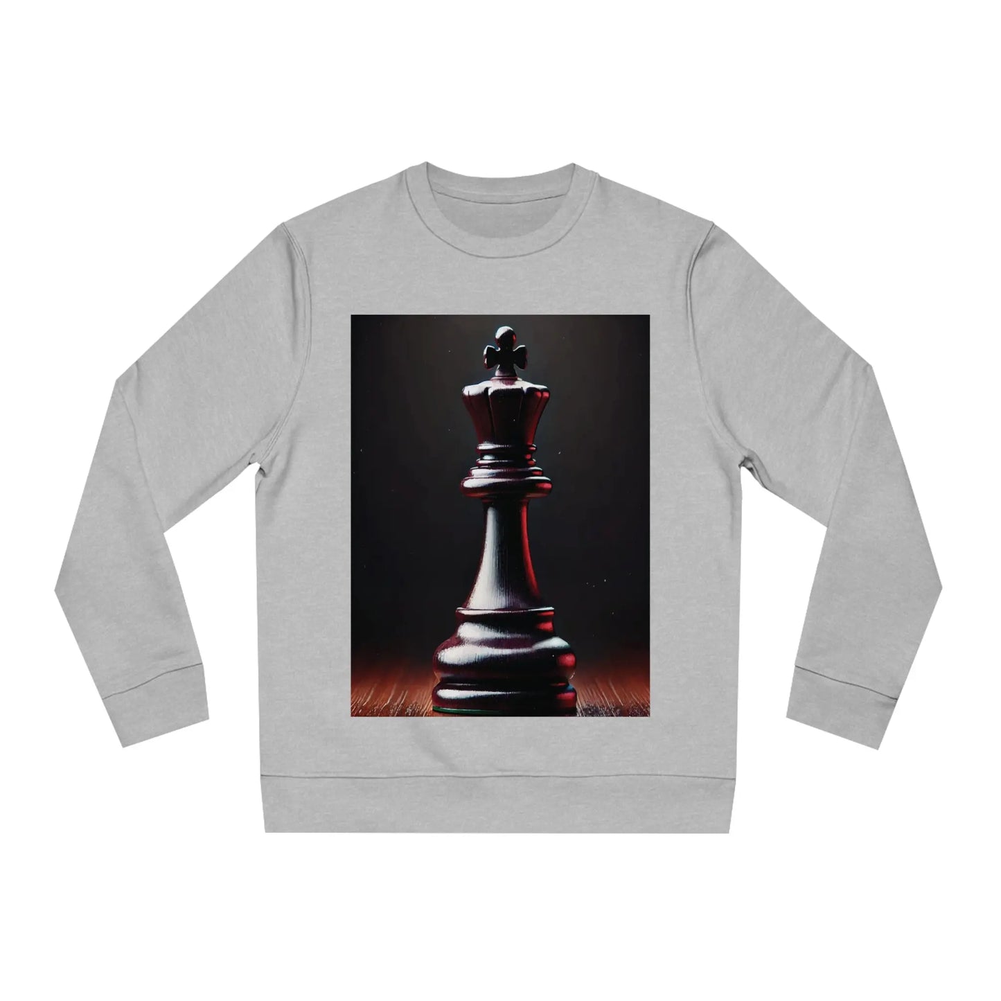 Chess King Hyperrealist Unisex Sweatshirt - Power and Strategy Design Printify  Sweatshirt