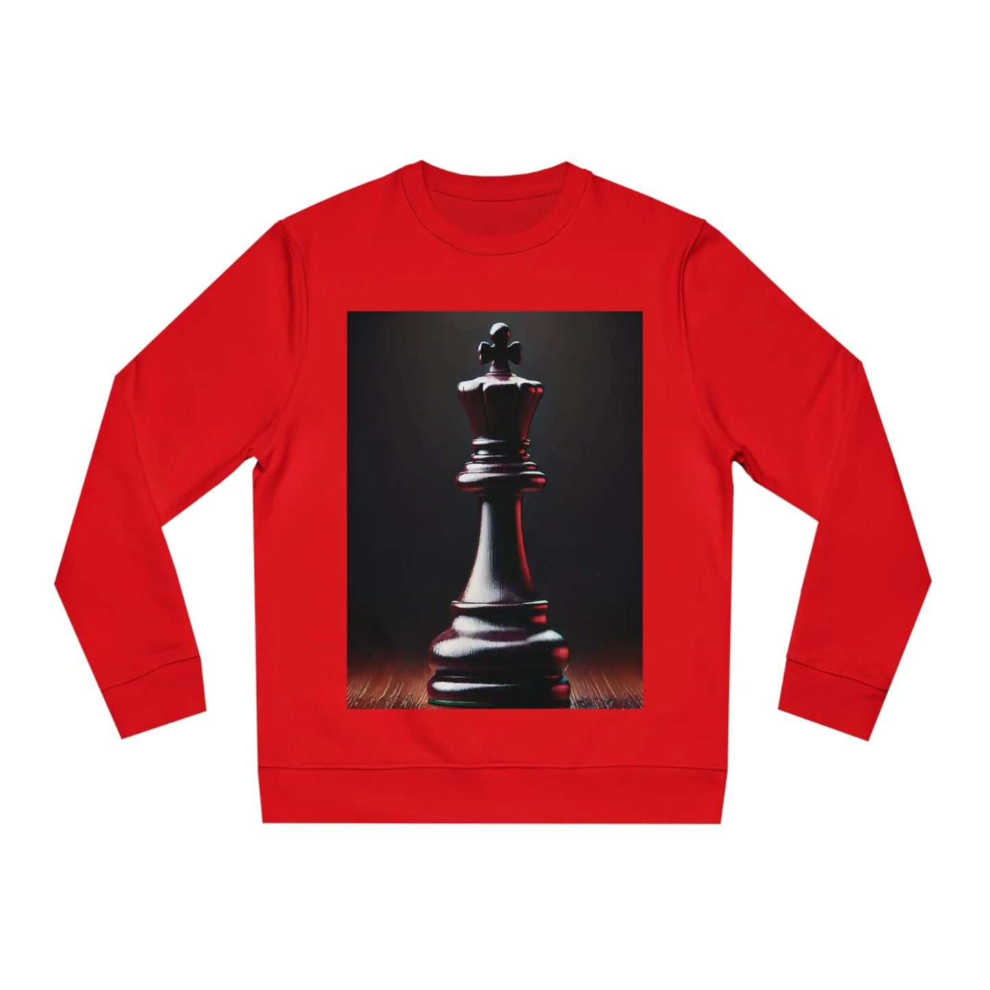 Chess King Hyperrealist Unisex Sweatshirt - Power and Strategy Design Printify  Sweatshirt