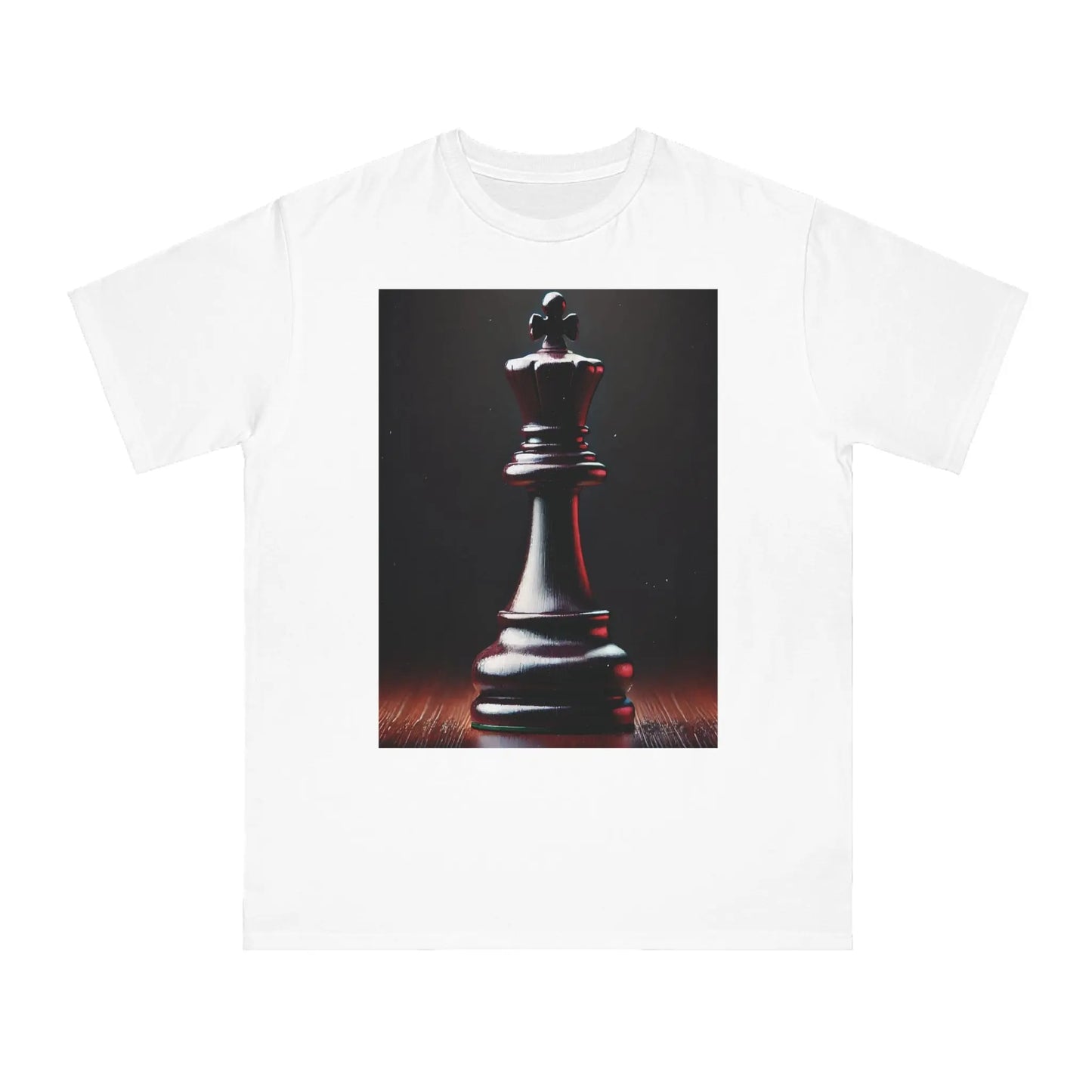 Chess King Organic T-Shirt - Hyperrealistic Design for Chess Lovers Printify  T-Shirt