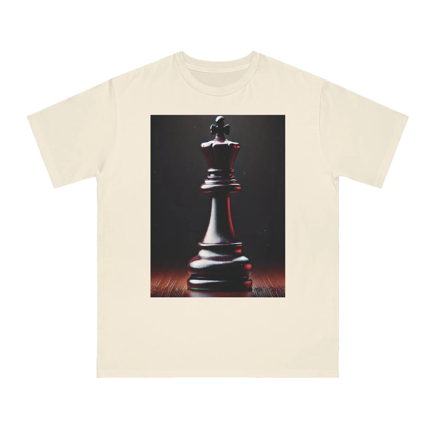 Chess King Organic T-Shirt - Hyperrealistic Design for Chess Lovers Printify  T-Shirt