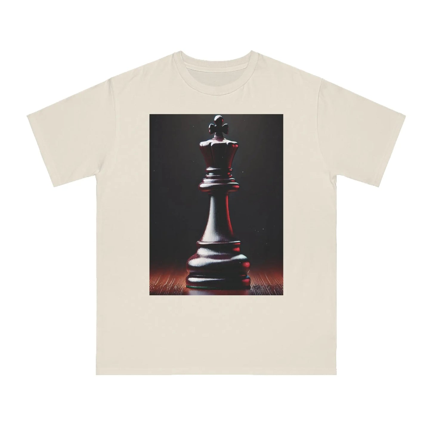 Chess King Organic T-Shirt - Hyperrealistic Design for Chess Lovers Printify  T-Shirt