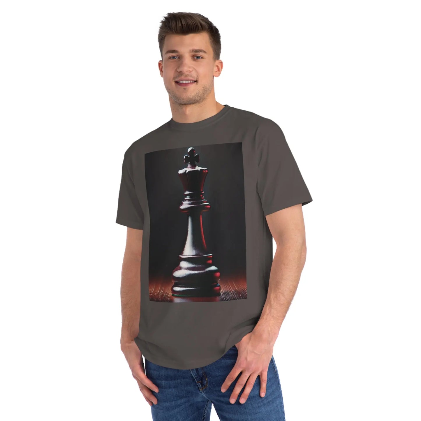 Chess King Organic T-Shirt - Hyperrealistic Design for Chess Lovers Printify  T-Shirt