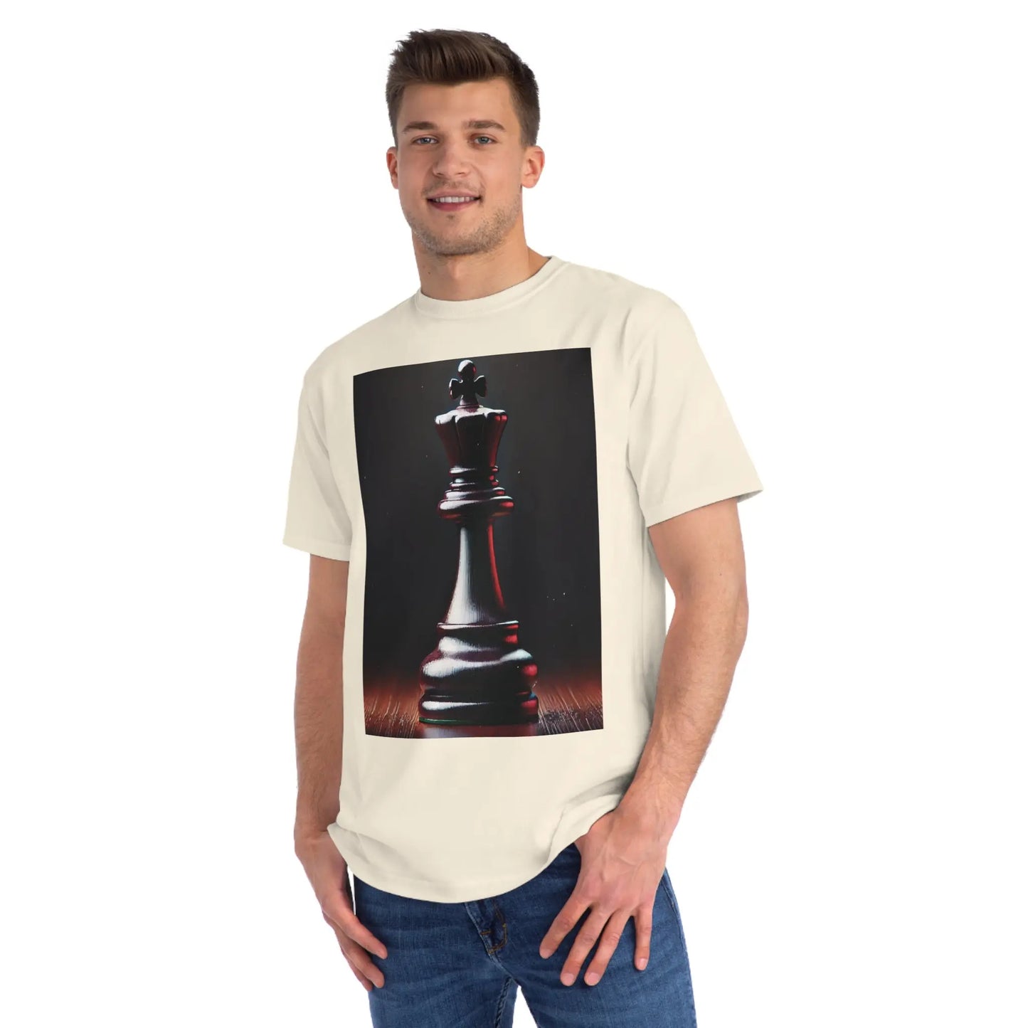 Chess King Organic T-Shirt - Hyperrealistic Design for Chess Lovers Printify  T-Shirt