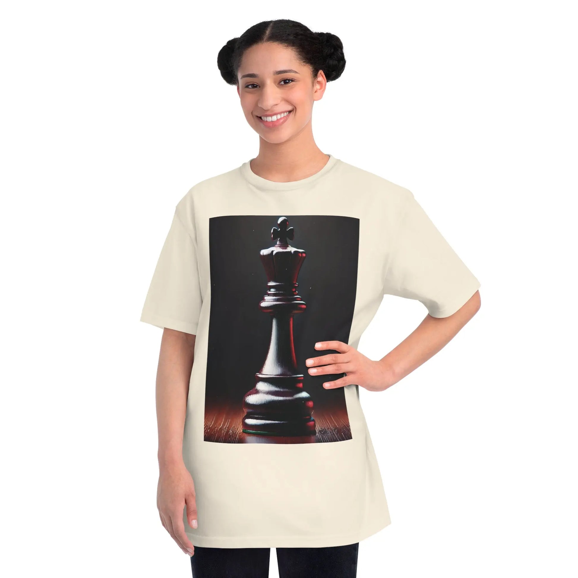 Chess King Organic T-Shirt - Hyperrealistic Design for Chess Lovers Printify  T-Shirt