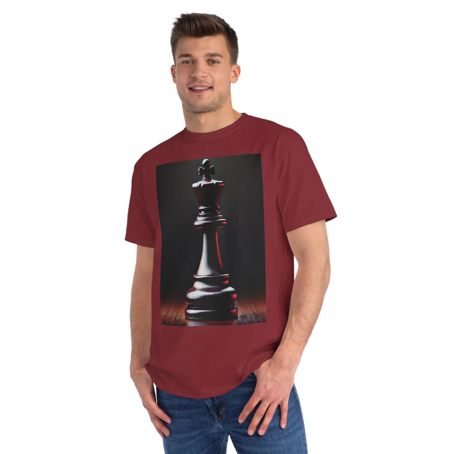 Chess King Organic T-Shirt - Hyperrealistic Design for Chess Lovers Printify  T-Shirt